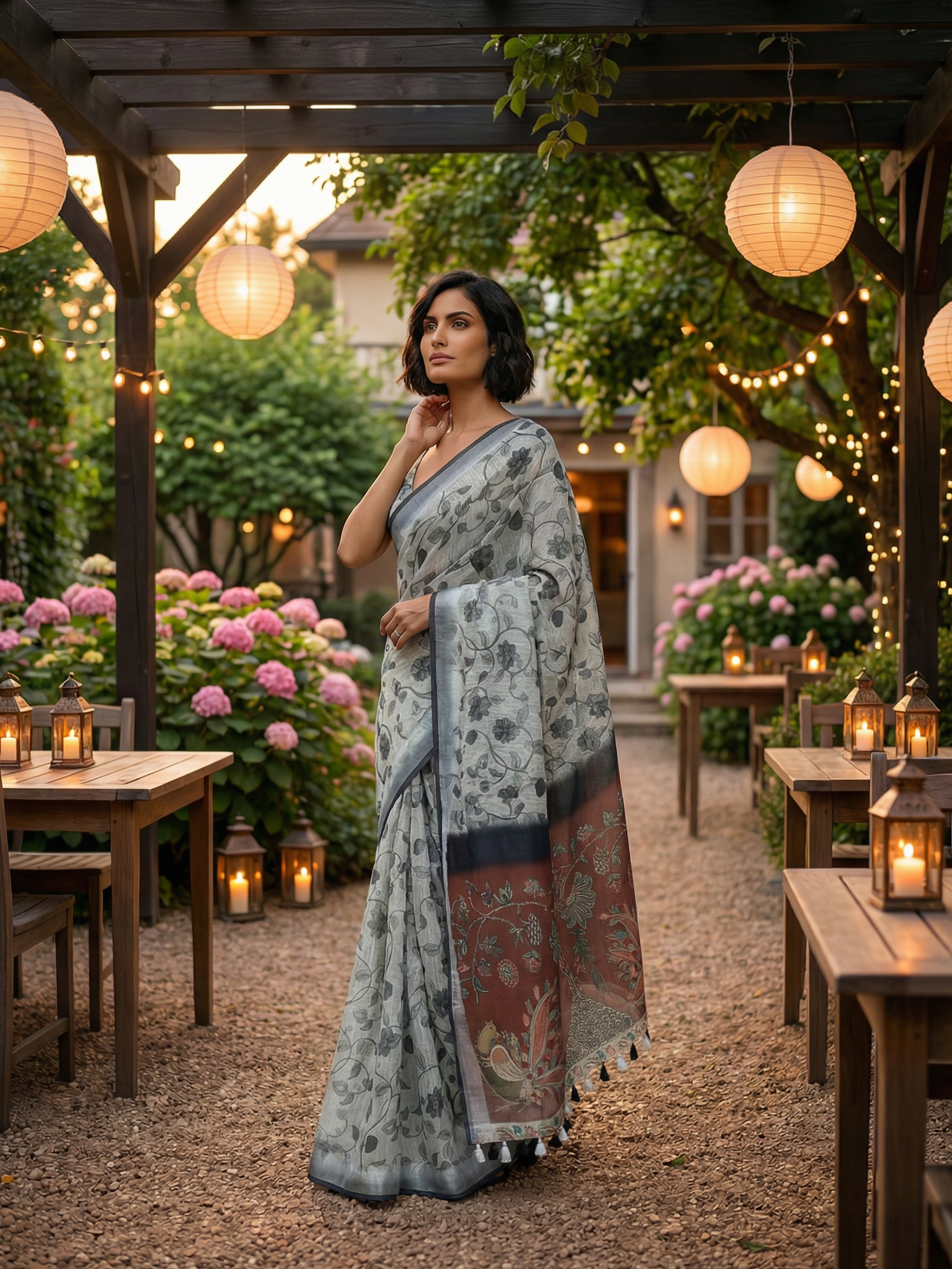 Isha Ivory Saree