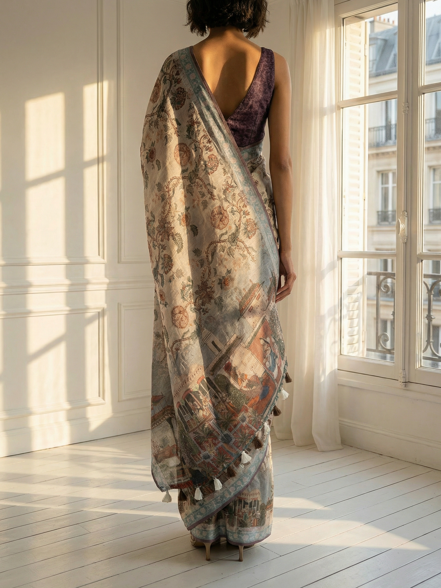 Juhi Beige Saree