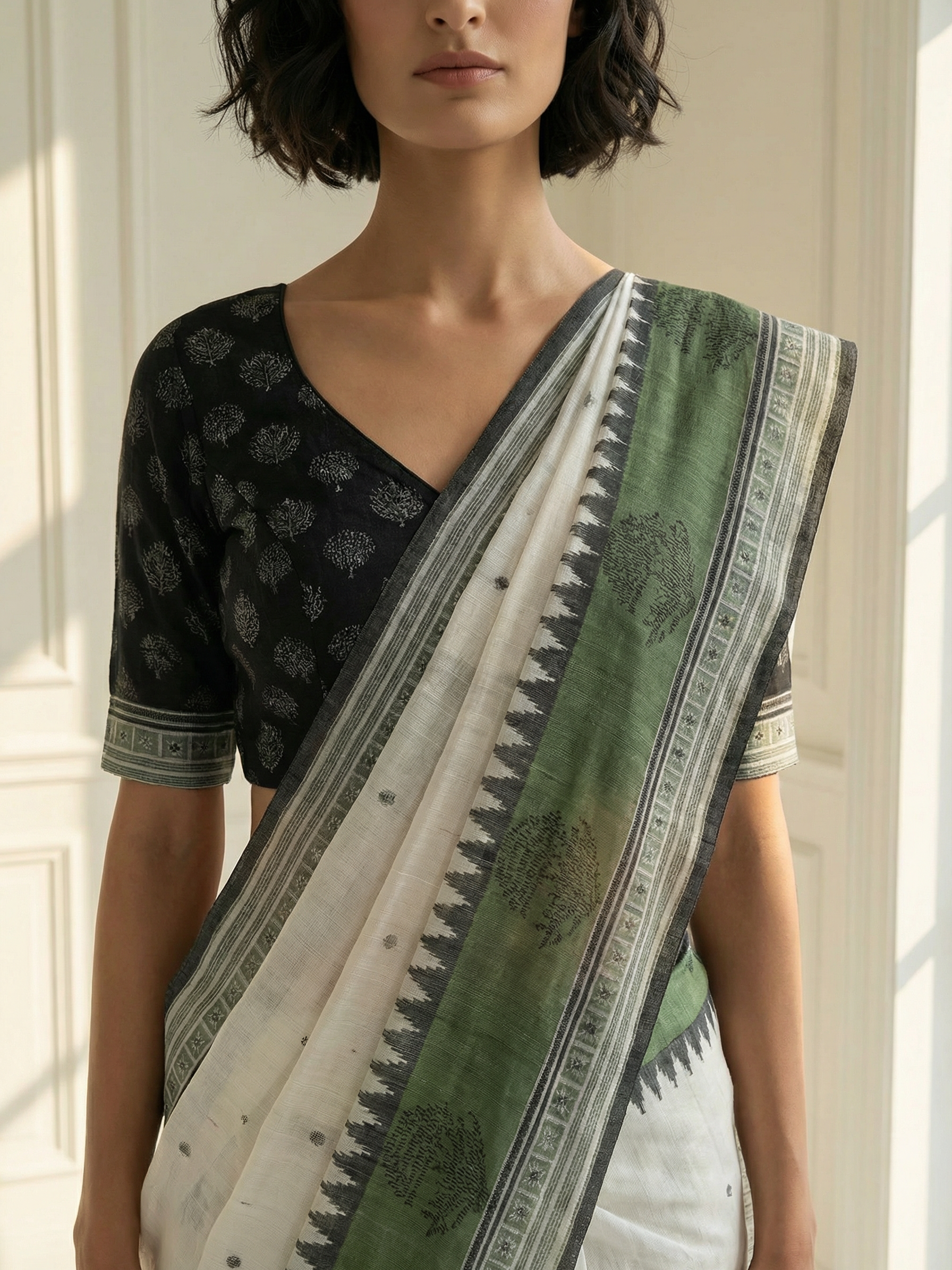 Saanvi White Saree