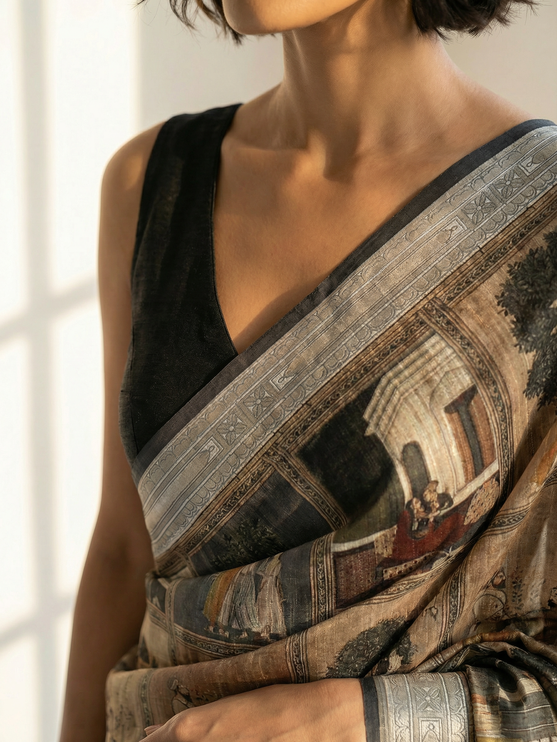 Block Mughal Saree