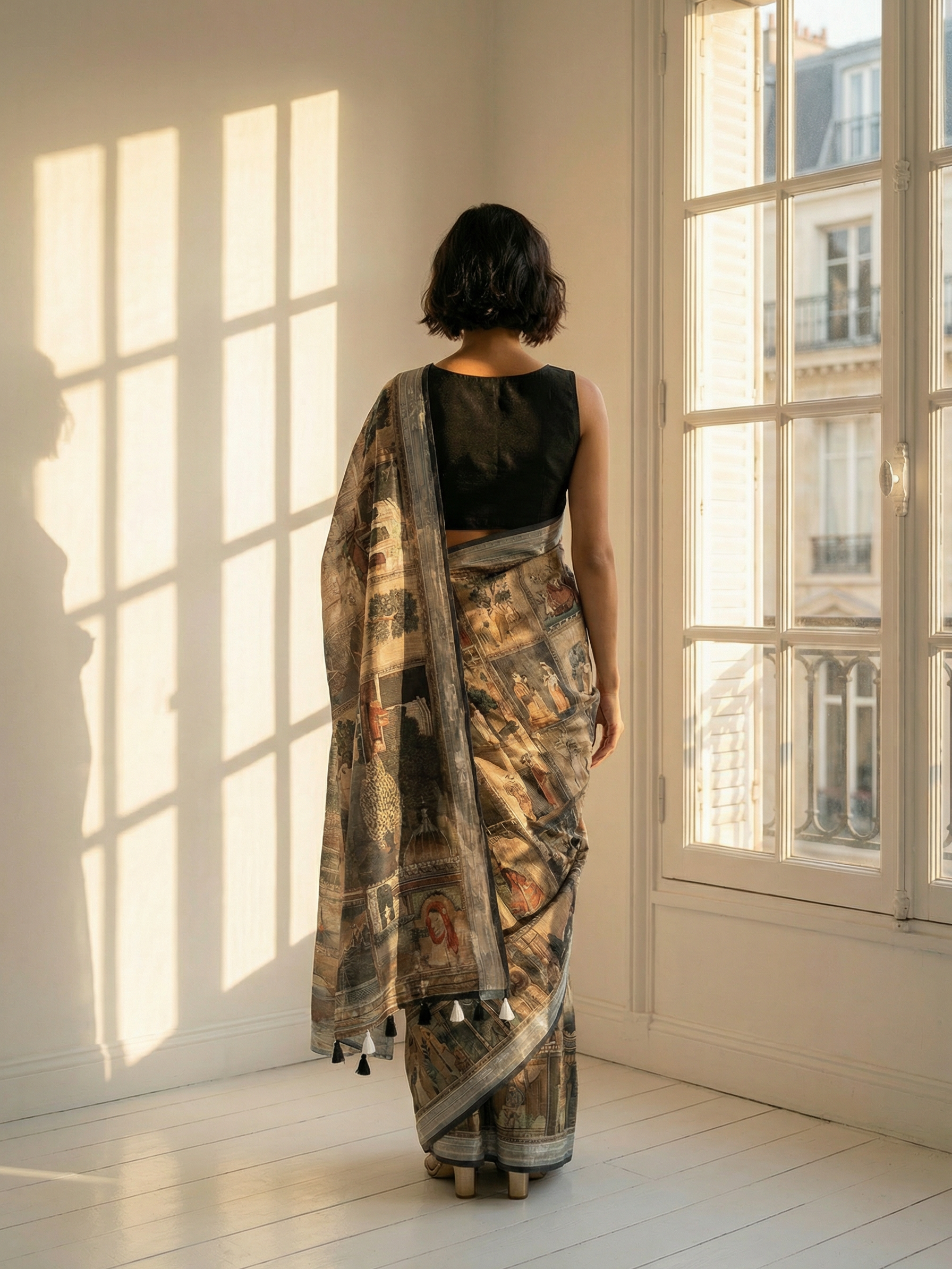 Block Mughal Saree