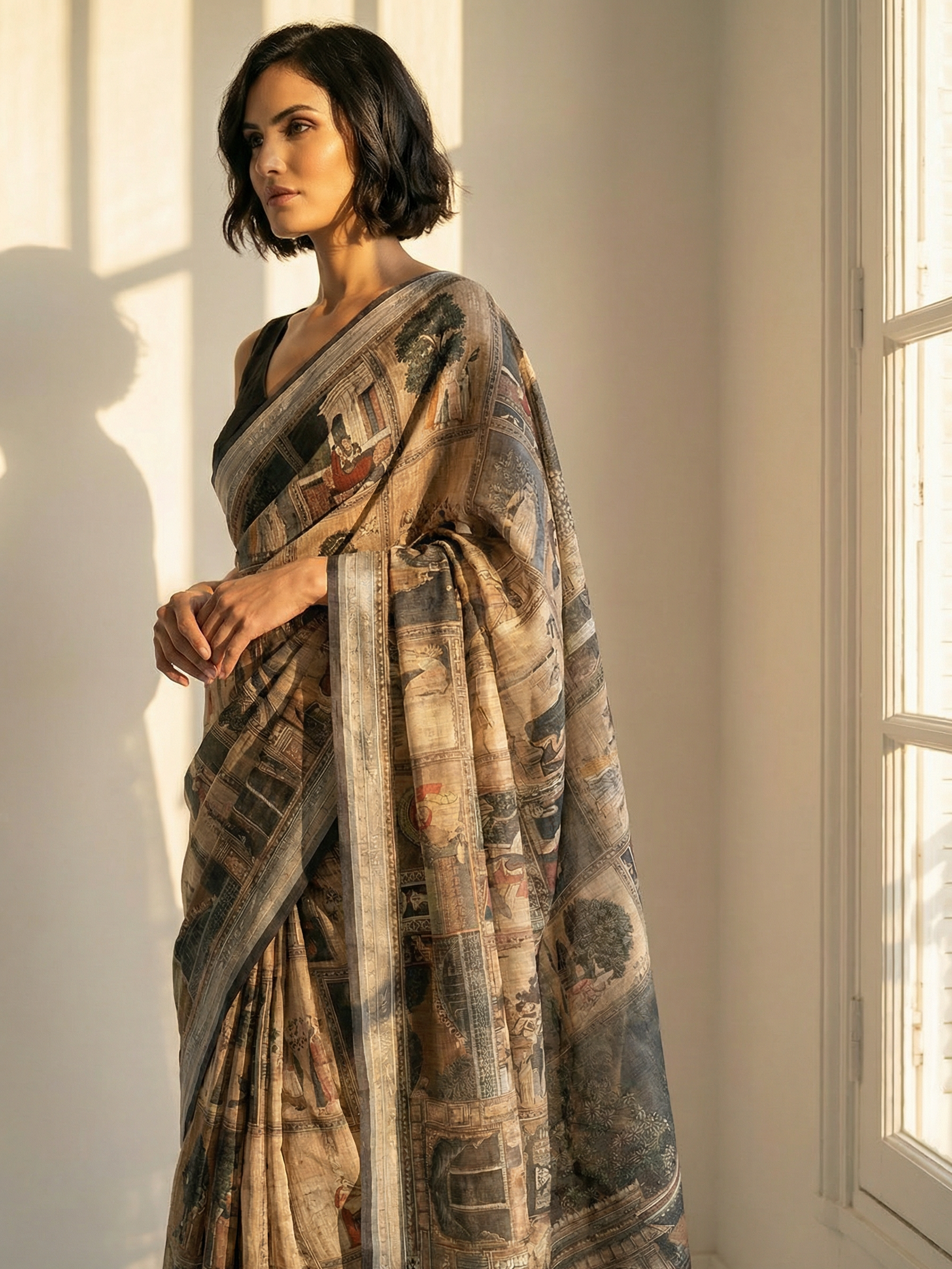 Block Mughal Saree
