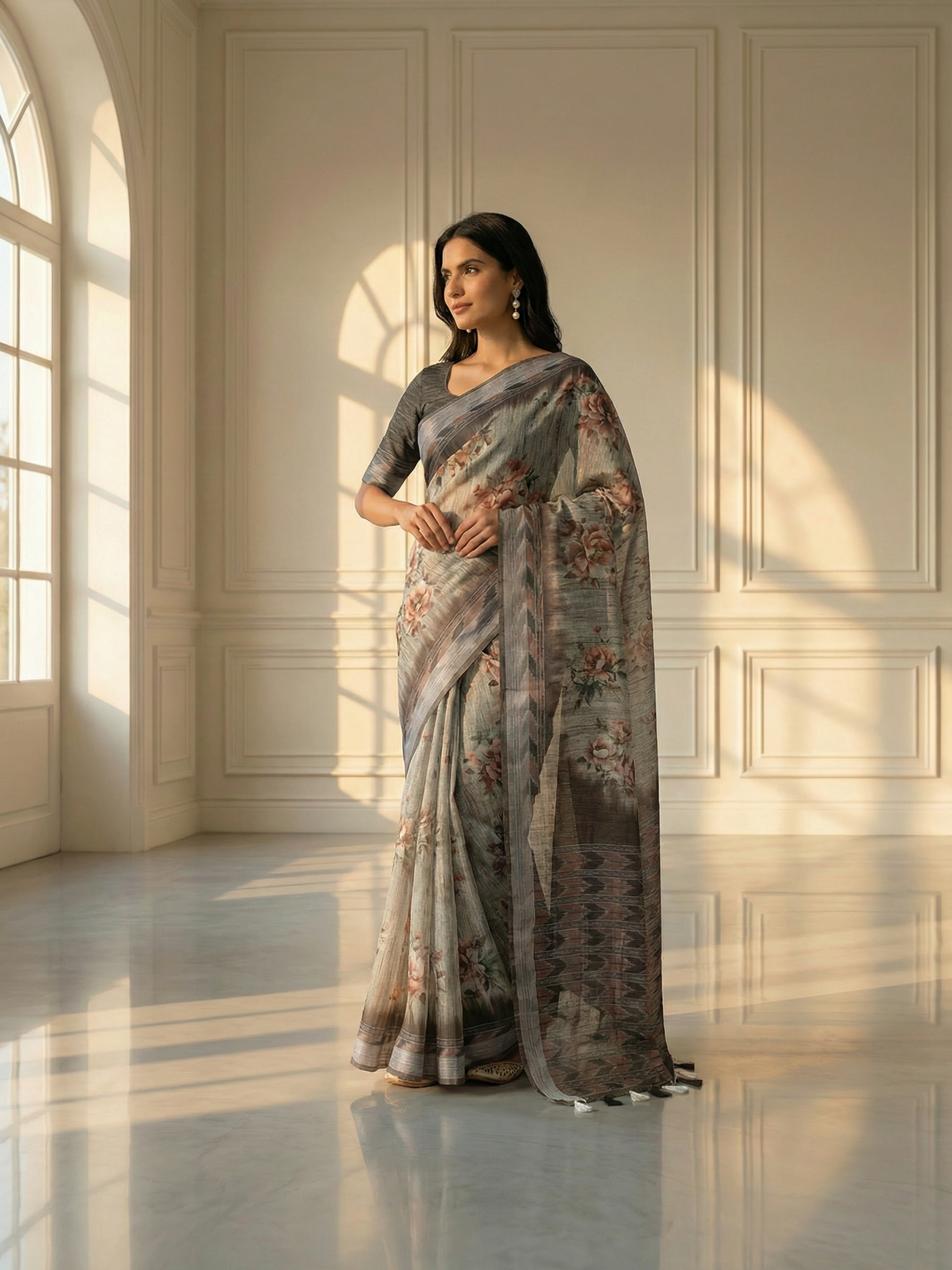 Navya Floral Saree