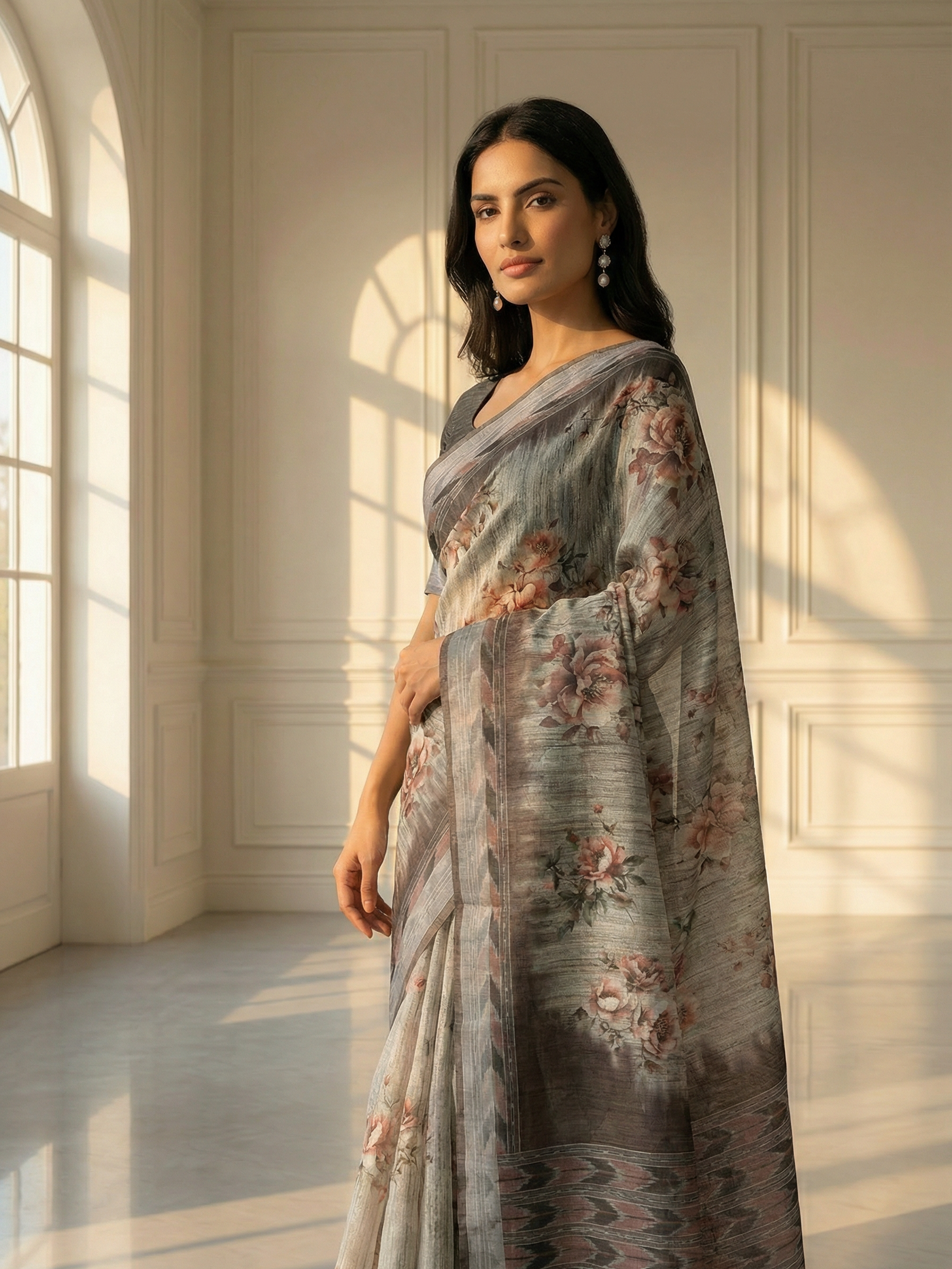 Navya Floral Saree