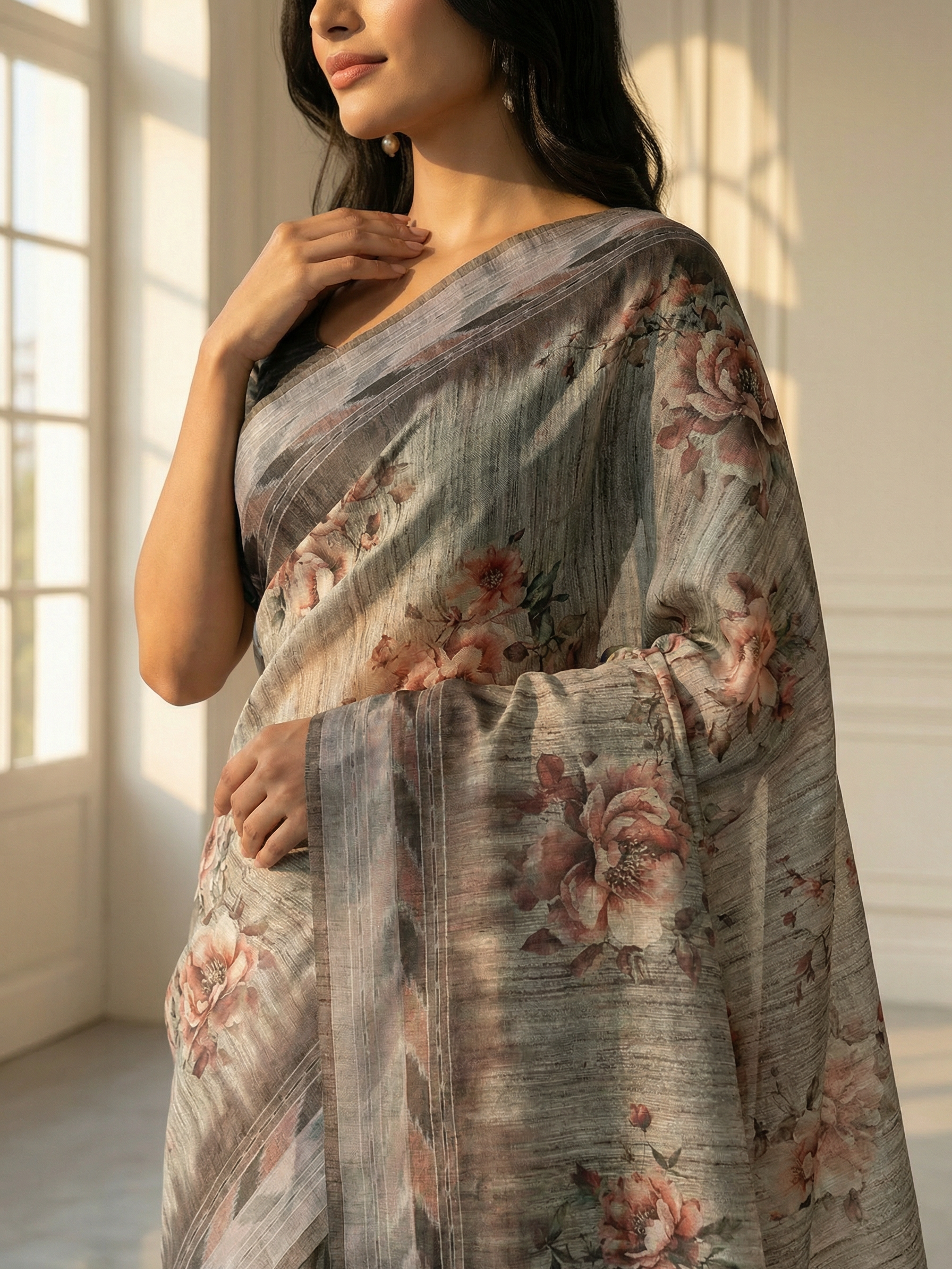 Navya Floral Saree