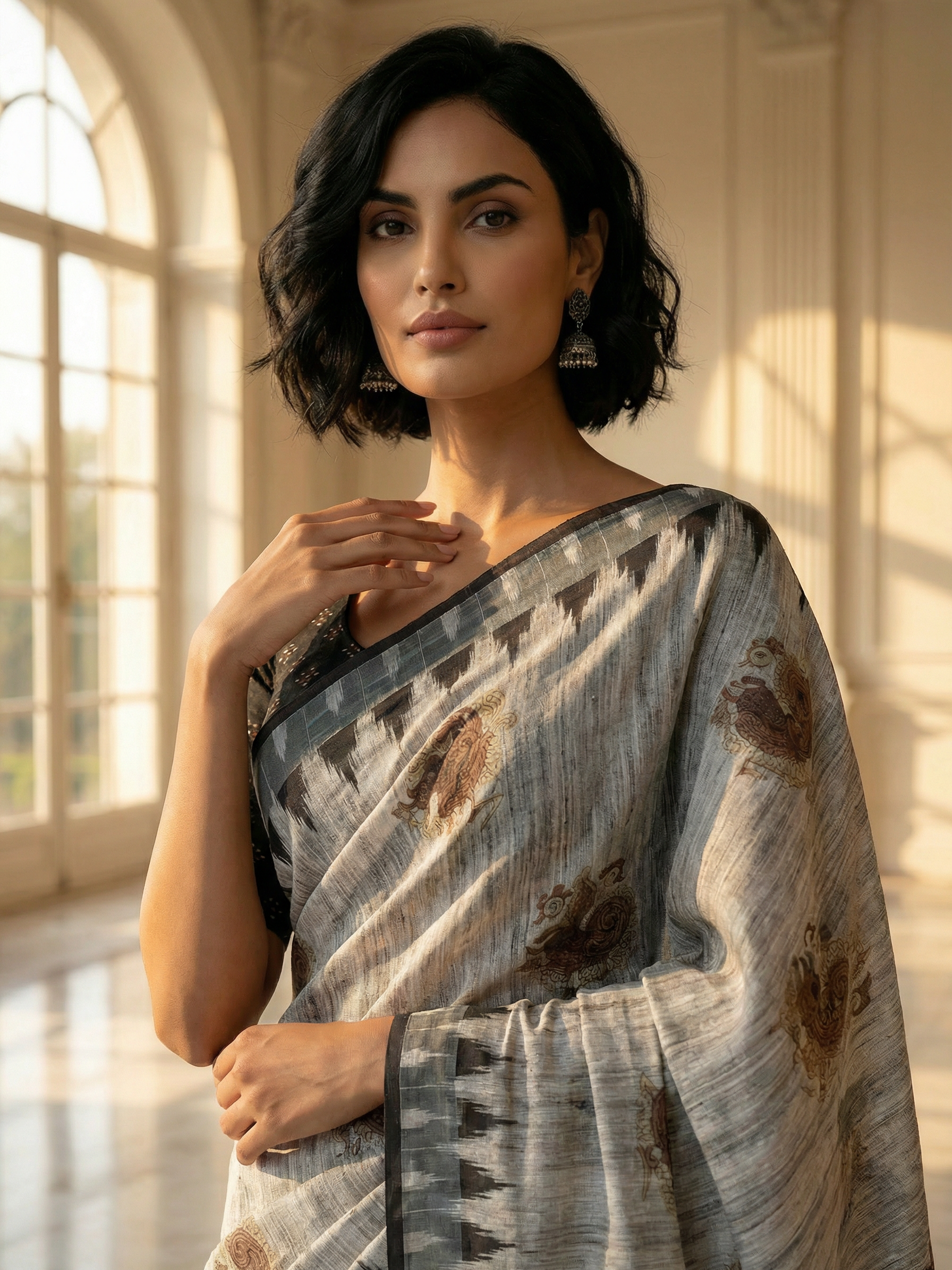 Mor Chakrawali Saree
