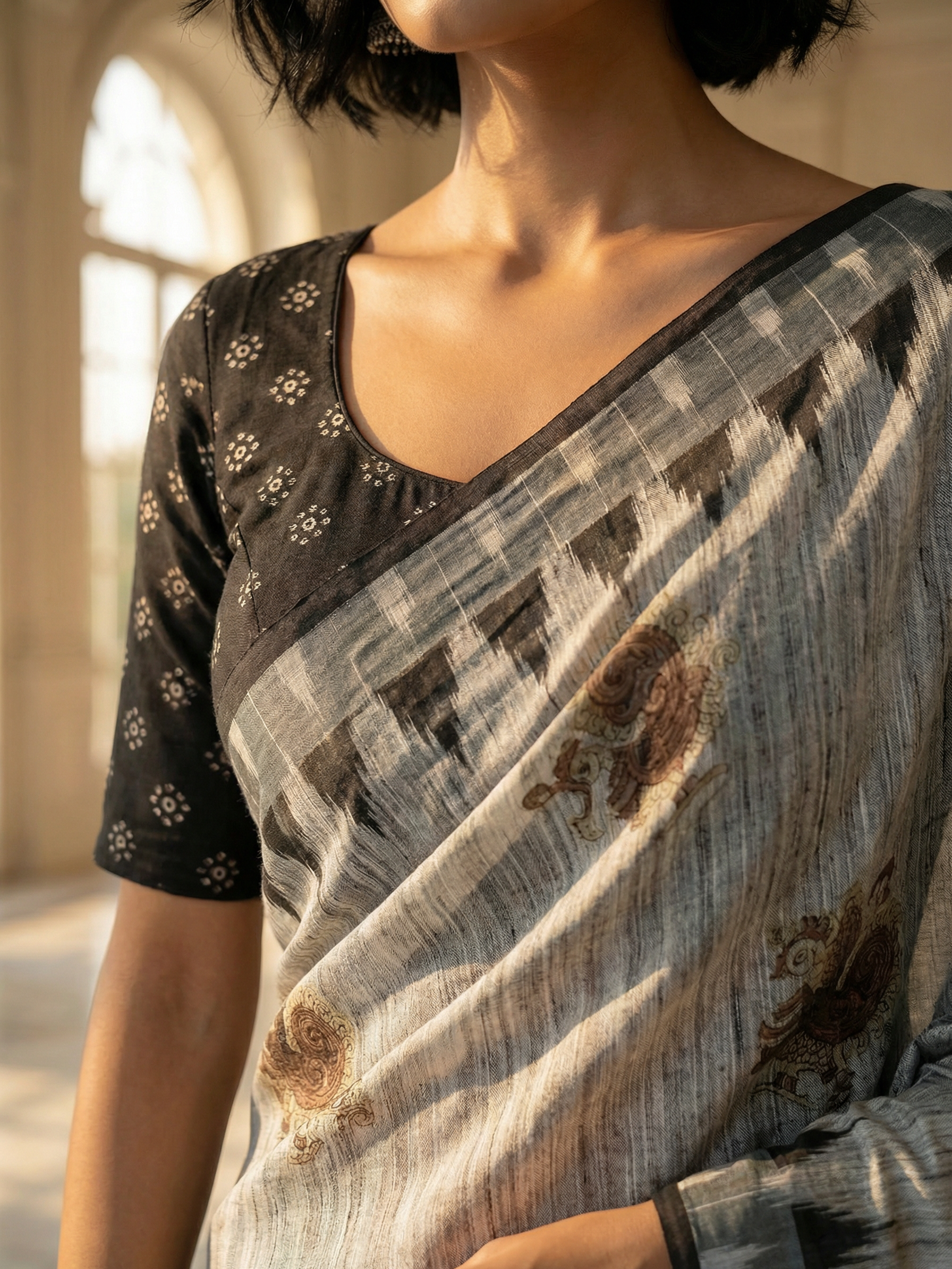 Mor Chakrawali Saree