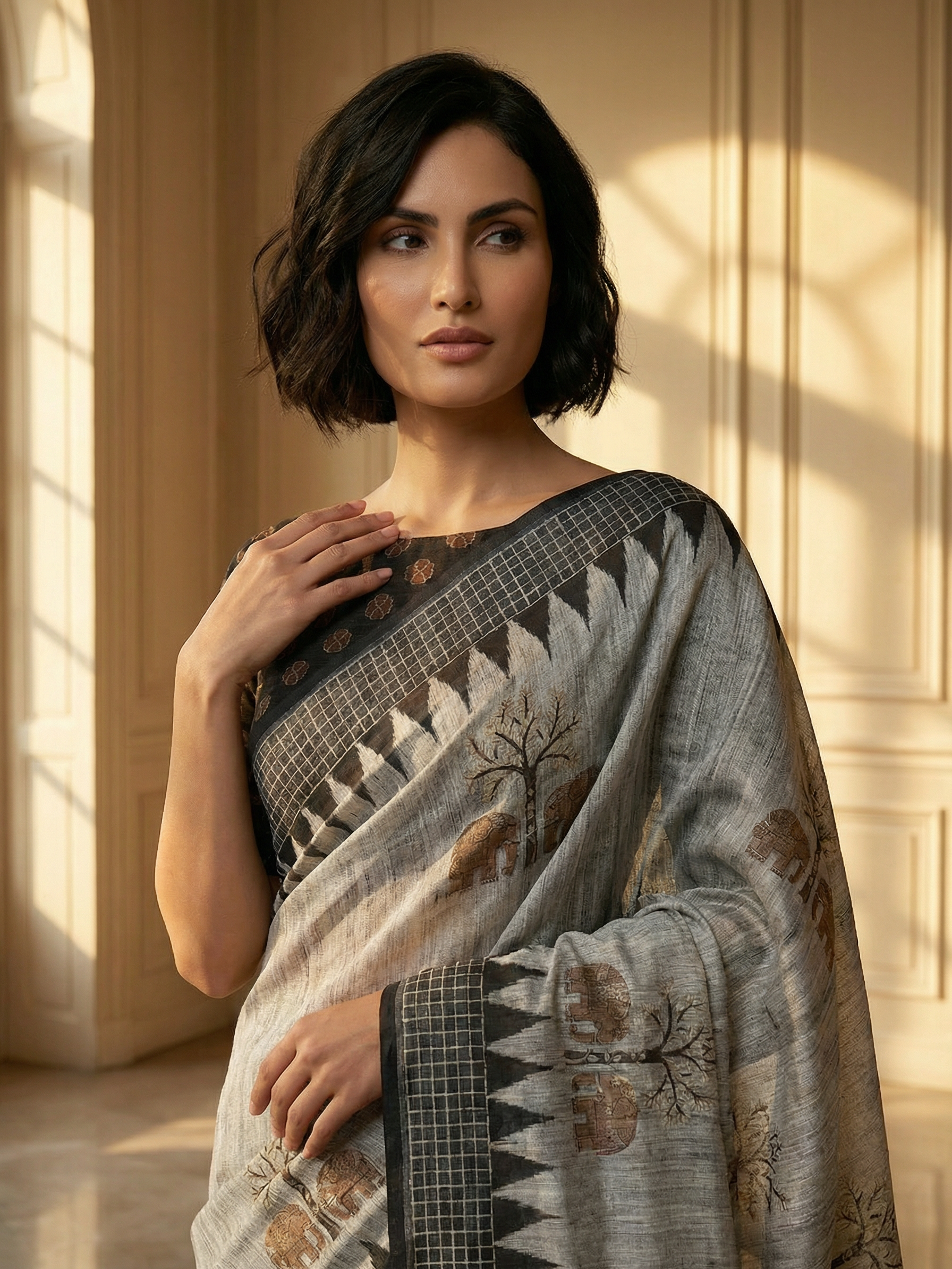Grace in Tree Saree
