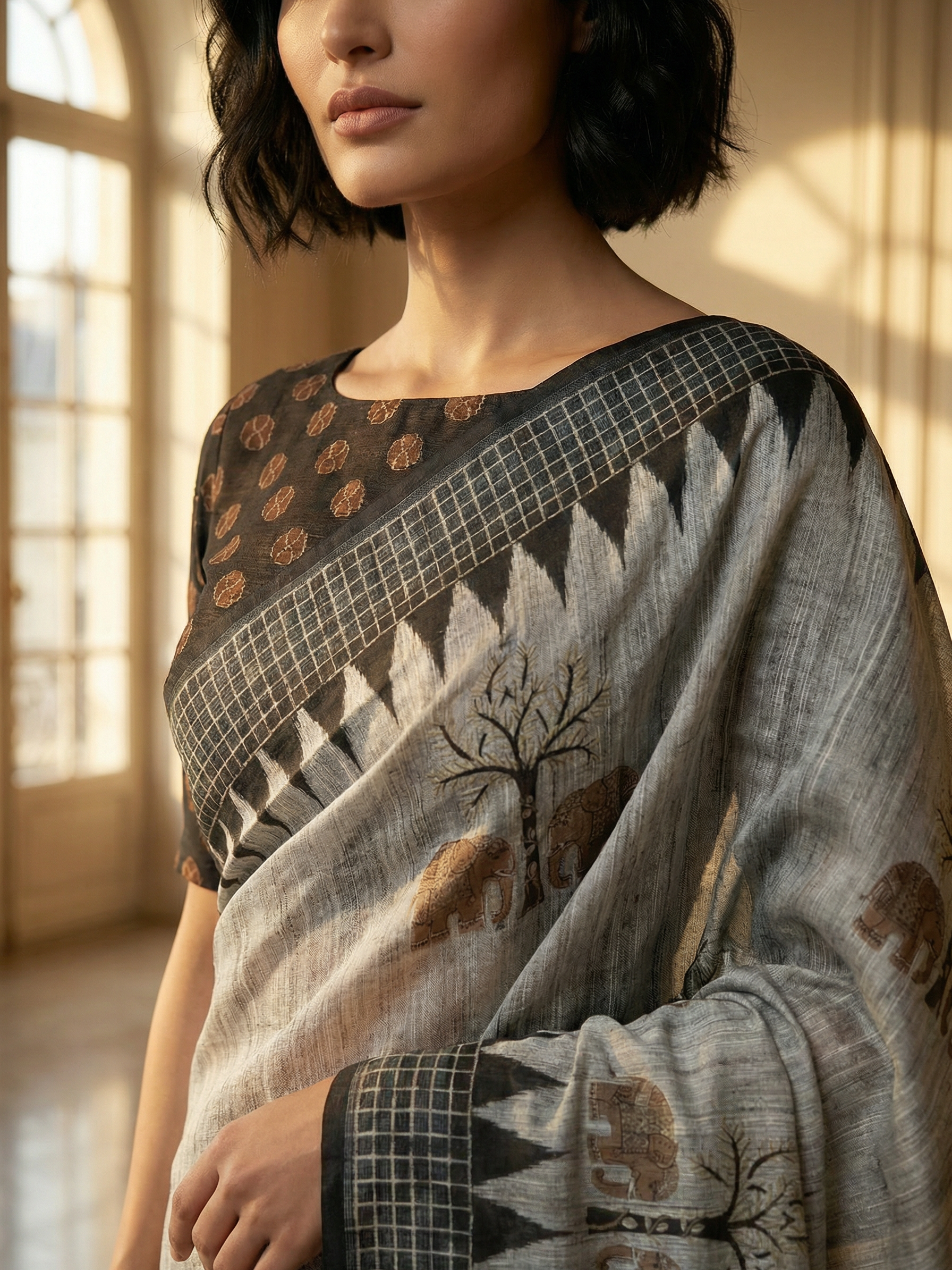 Grace in Tree Saree