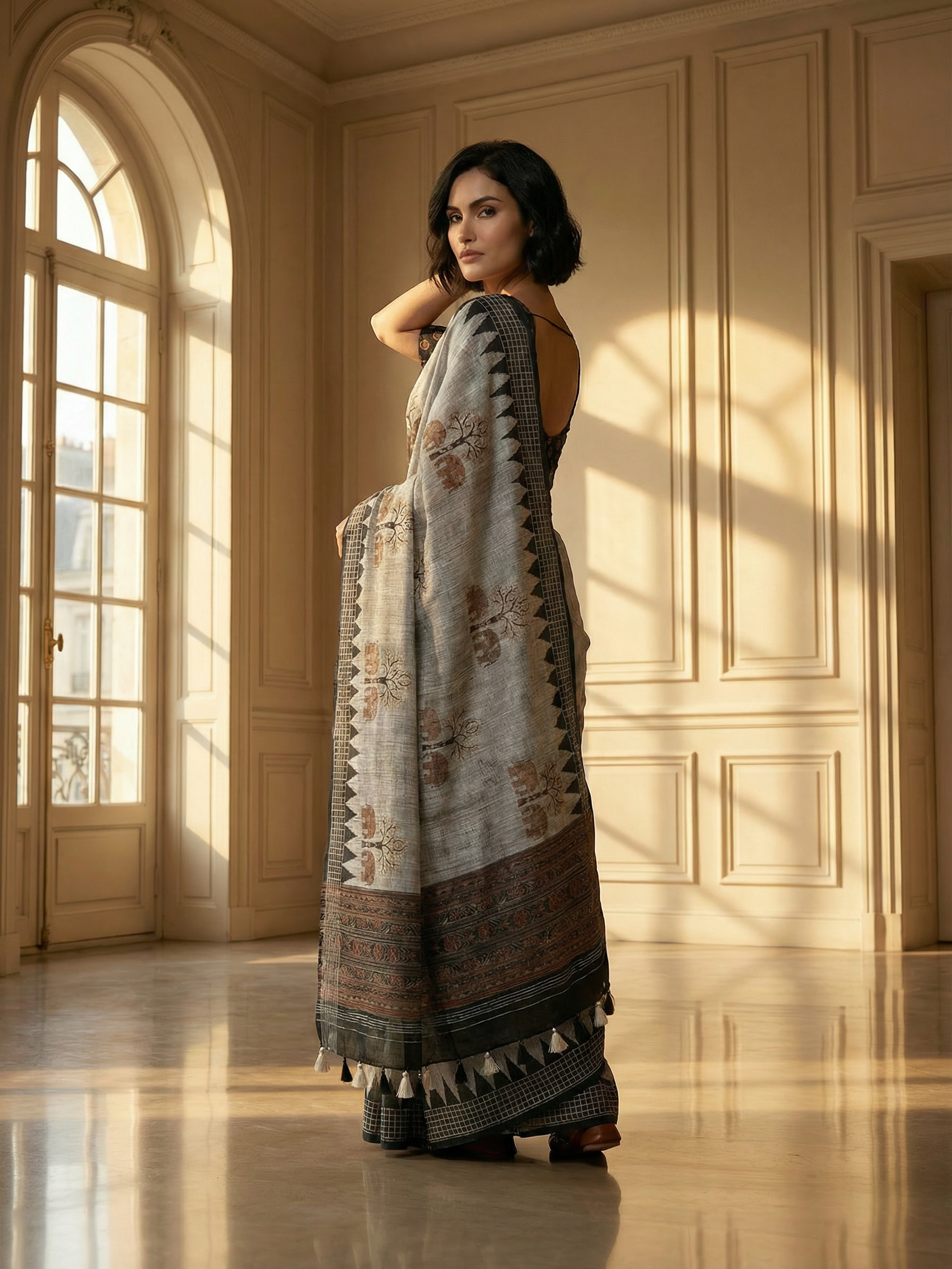 Grace in Tree Saree