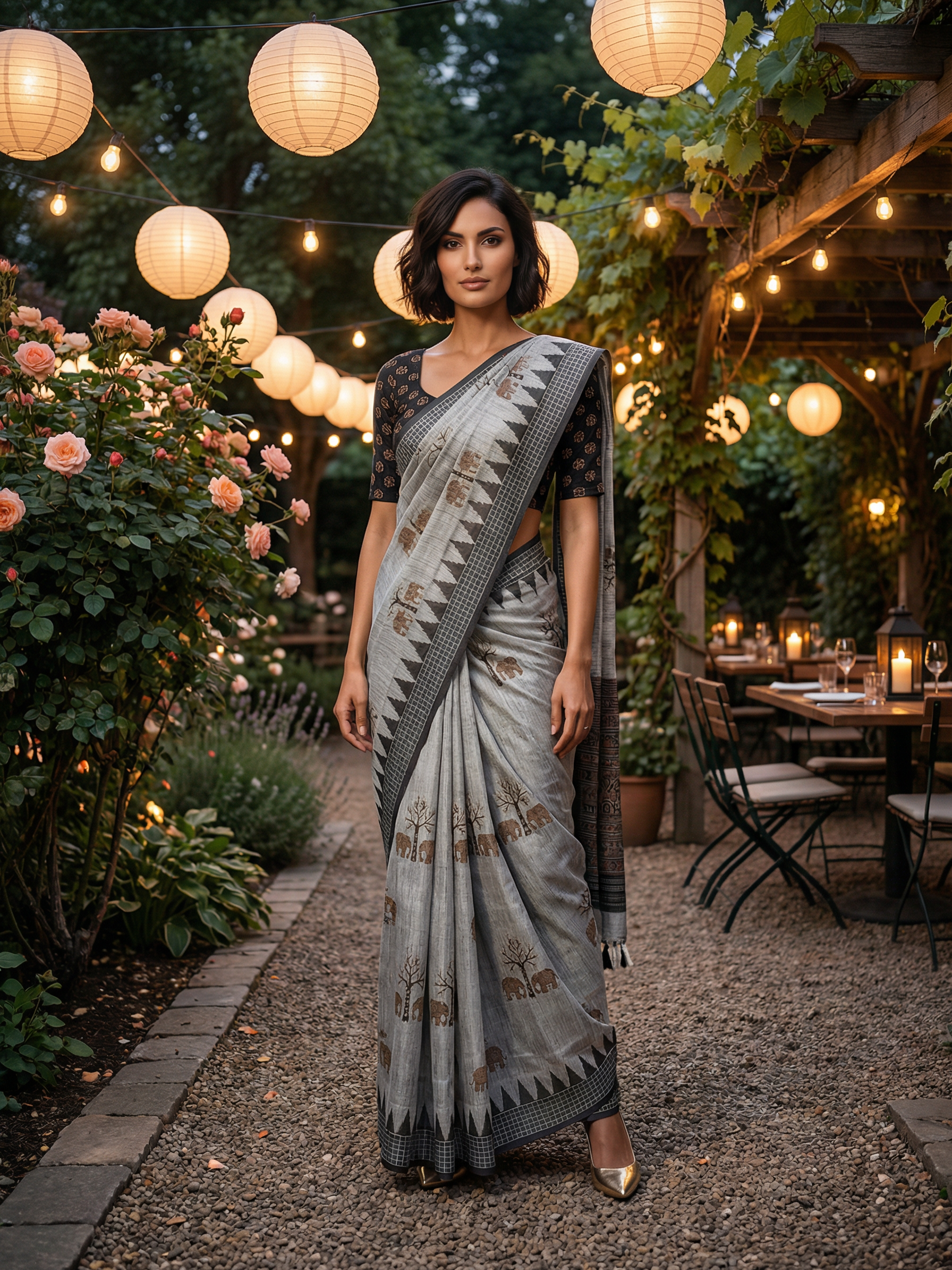Grace in Tree Saree
