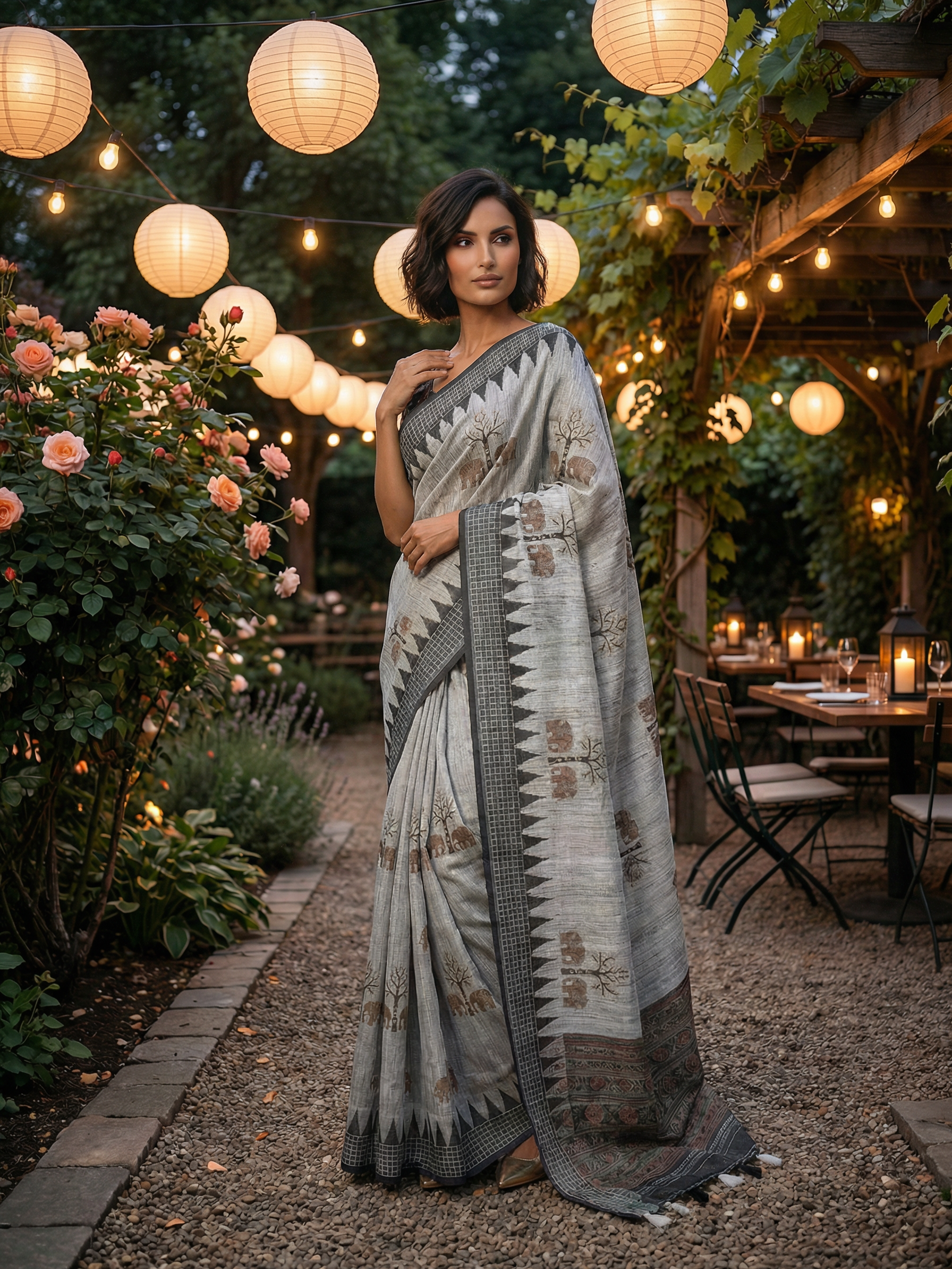 Grace in Tree Saree