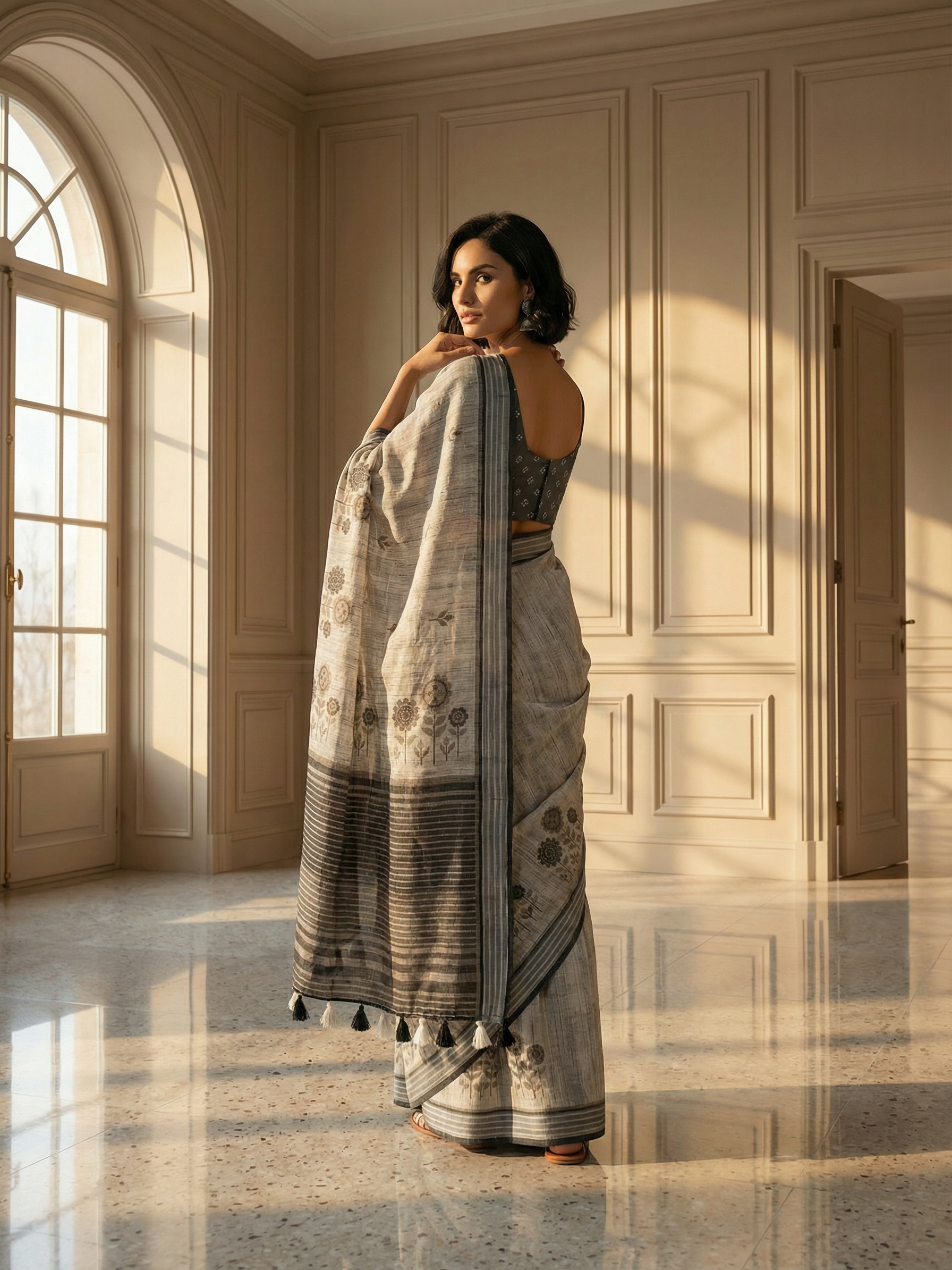 Maya Floral Saree