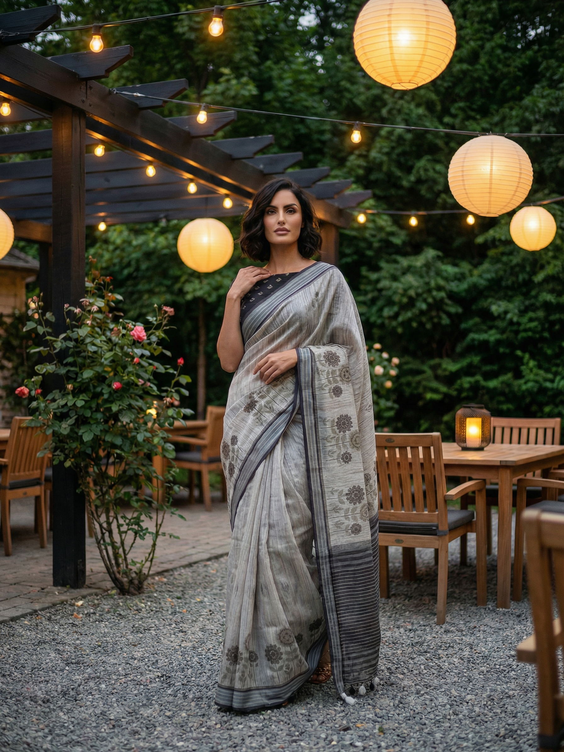 Maya Floral Saree