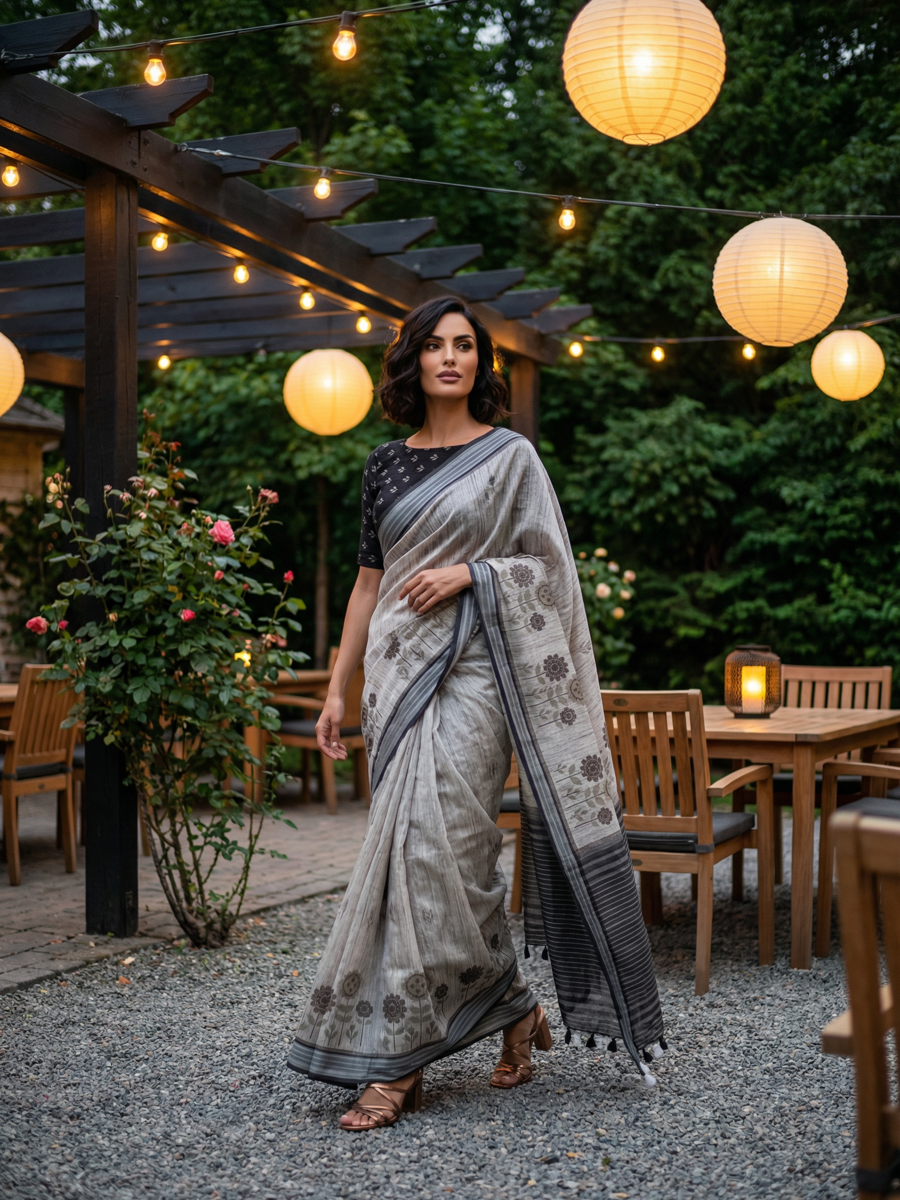 Maya Floral Saree