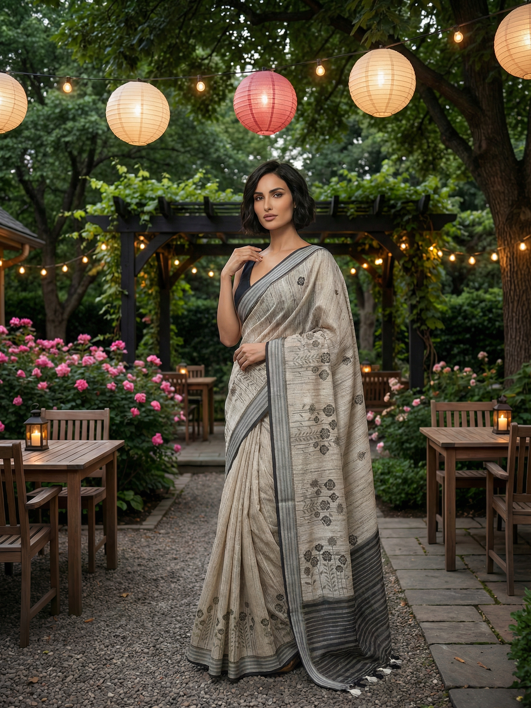 Tara Floral Saree