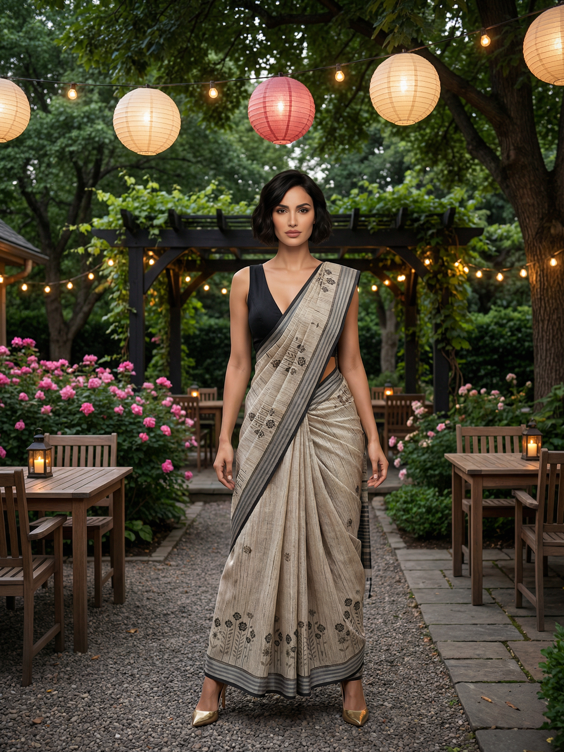 Tara Floral Saree