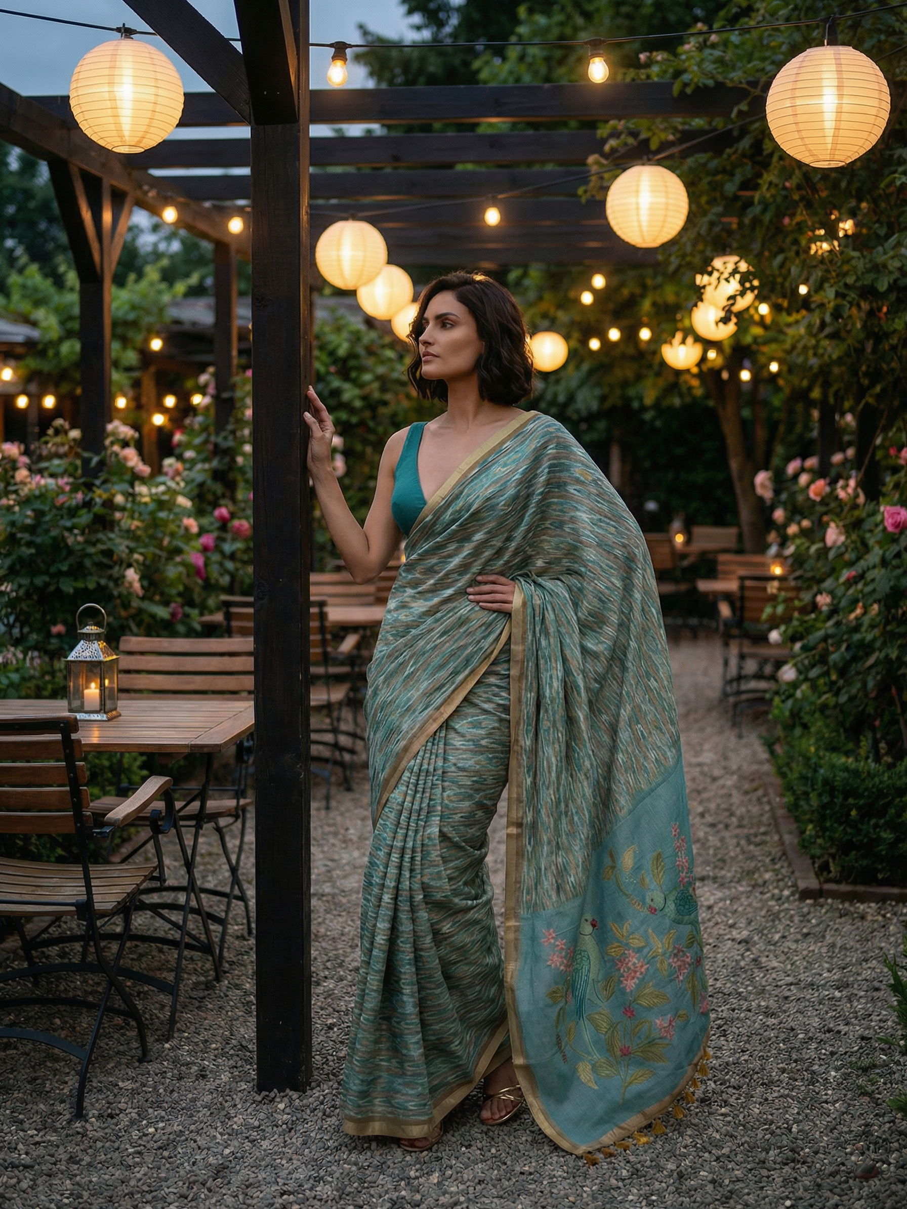 Birdy Ikkat Saree