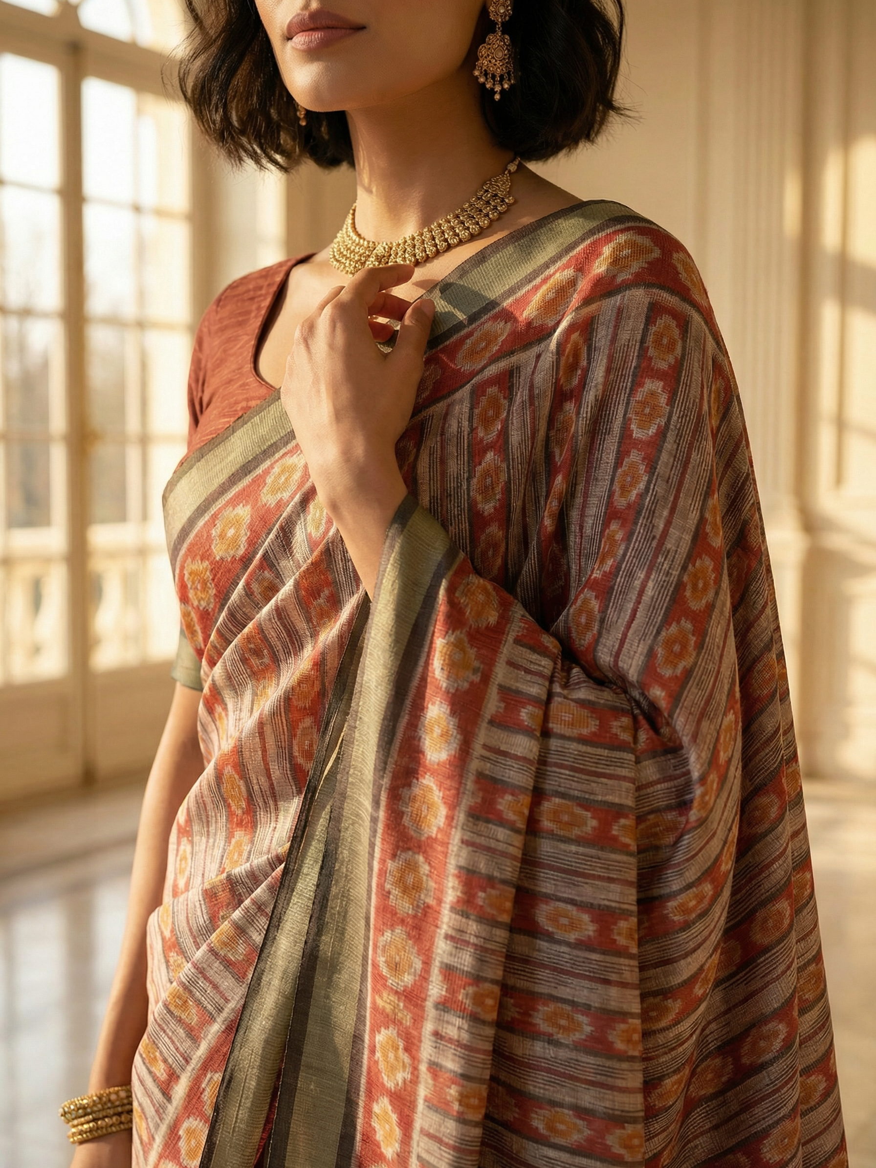 Kaira Red Saree