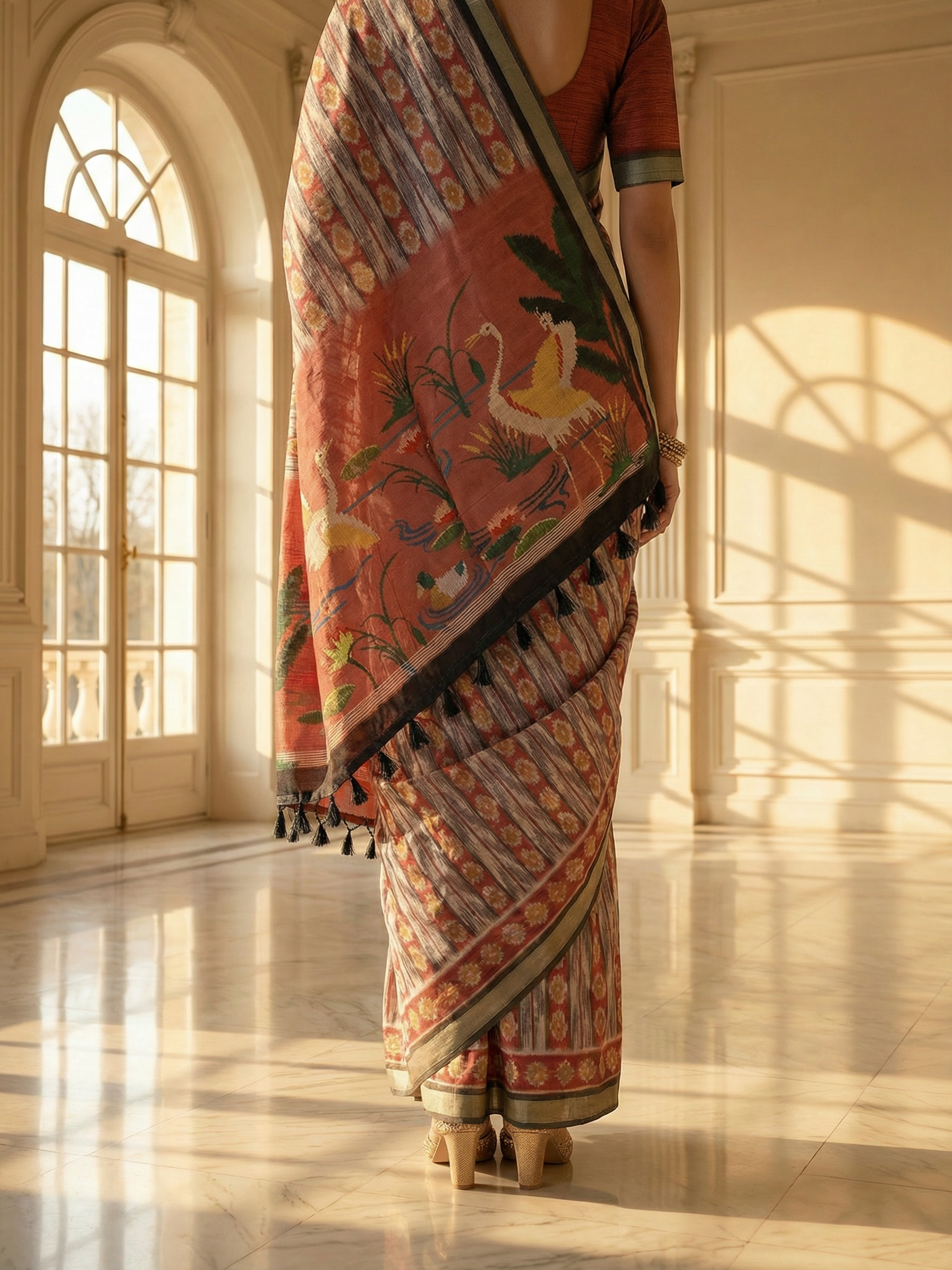 Kaira Red Saree