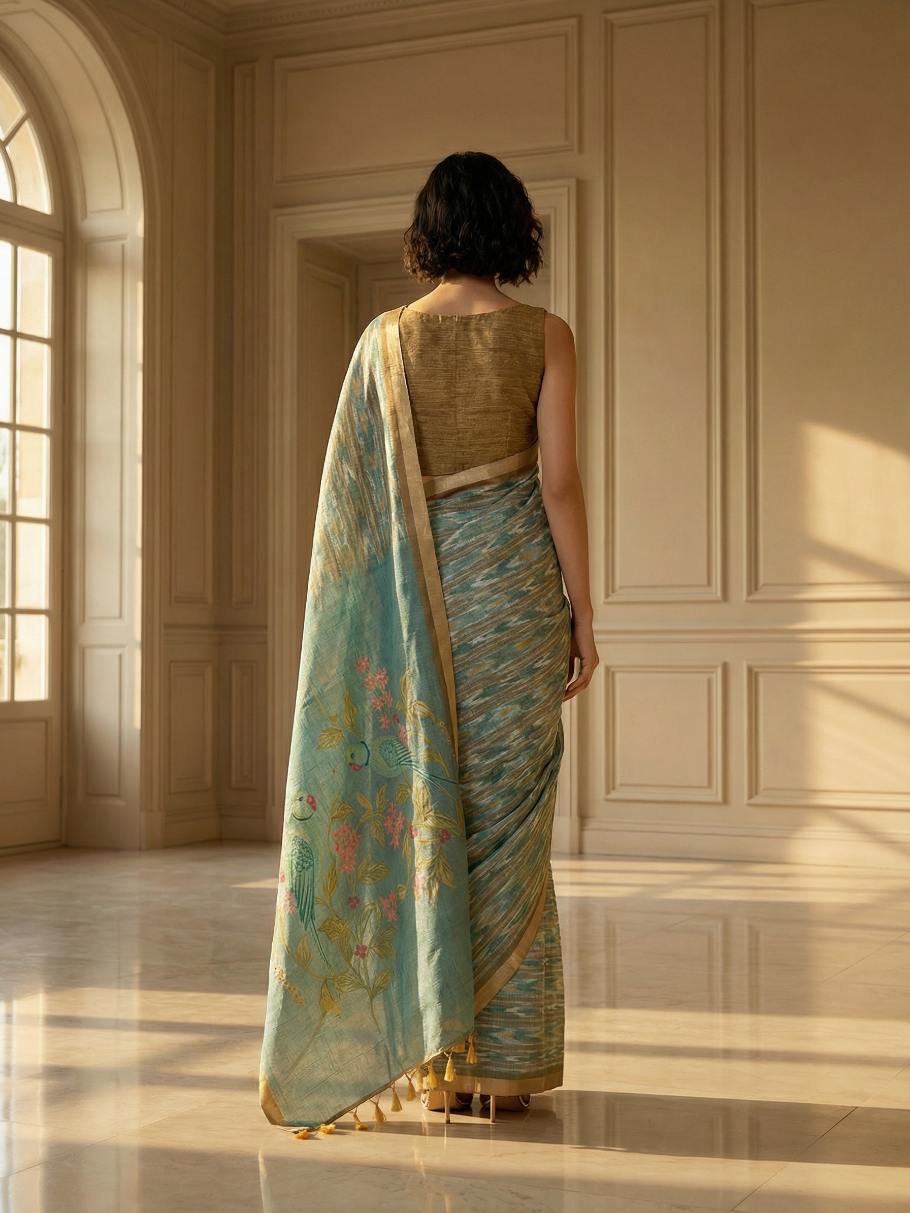 Birdy Ikkat Saree