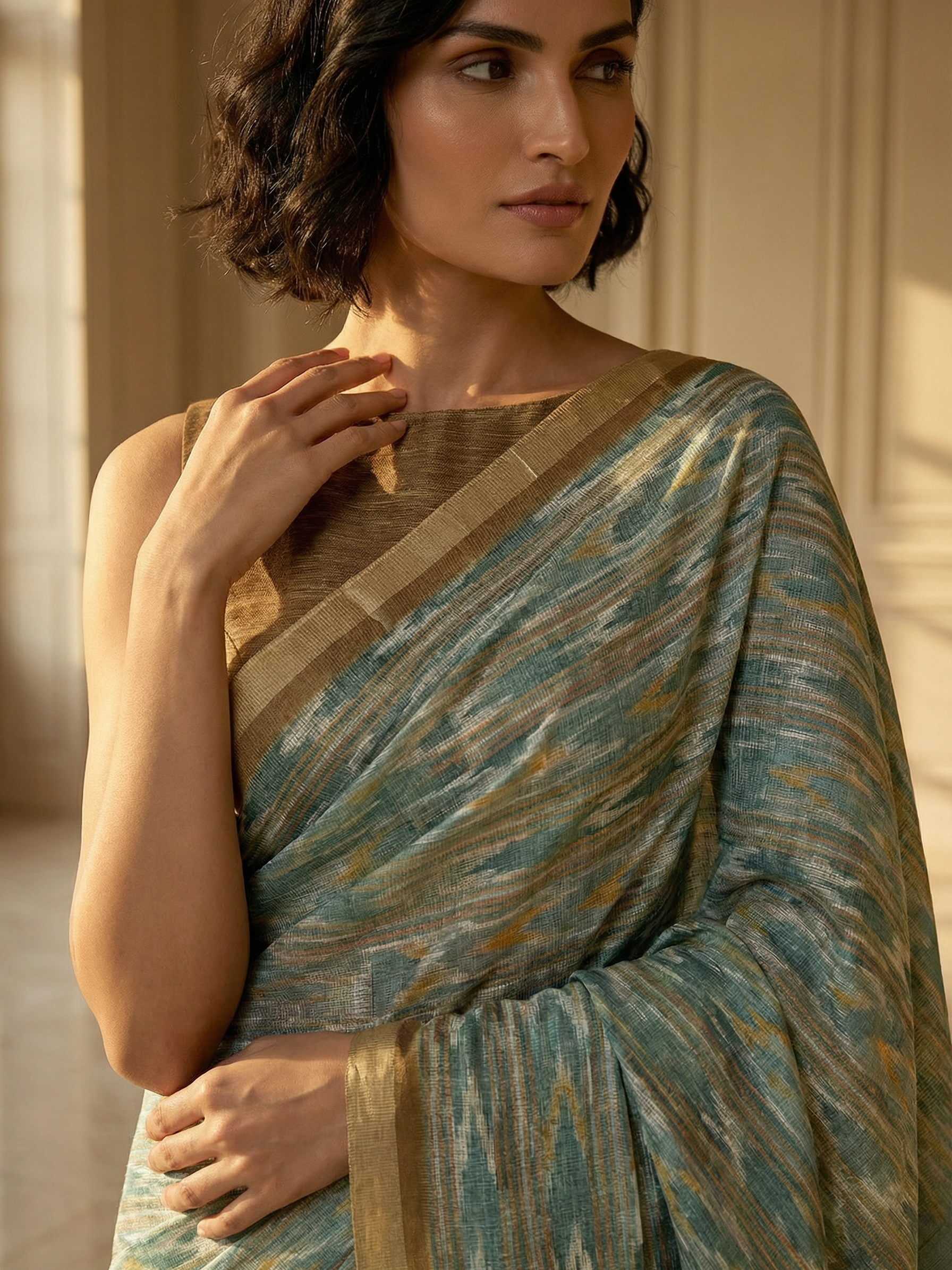 Birdy Ikkat Saree