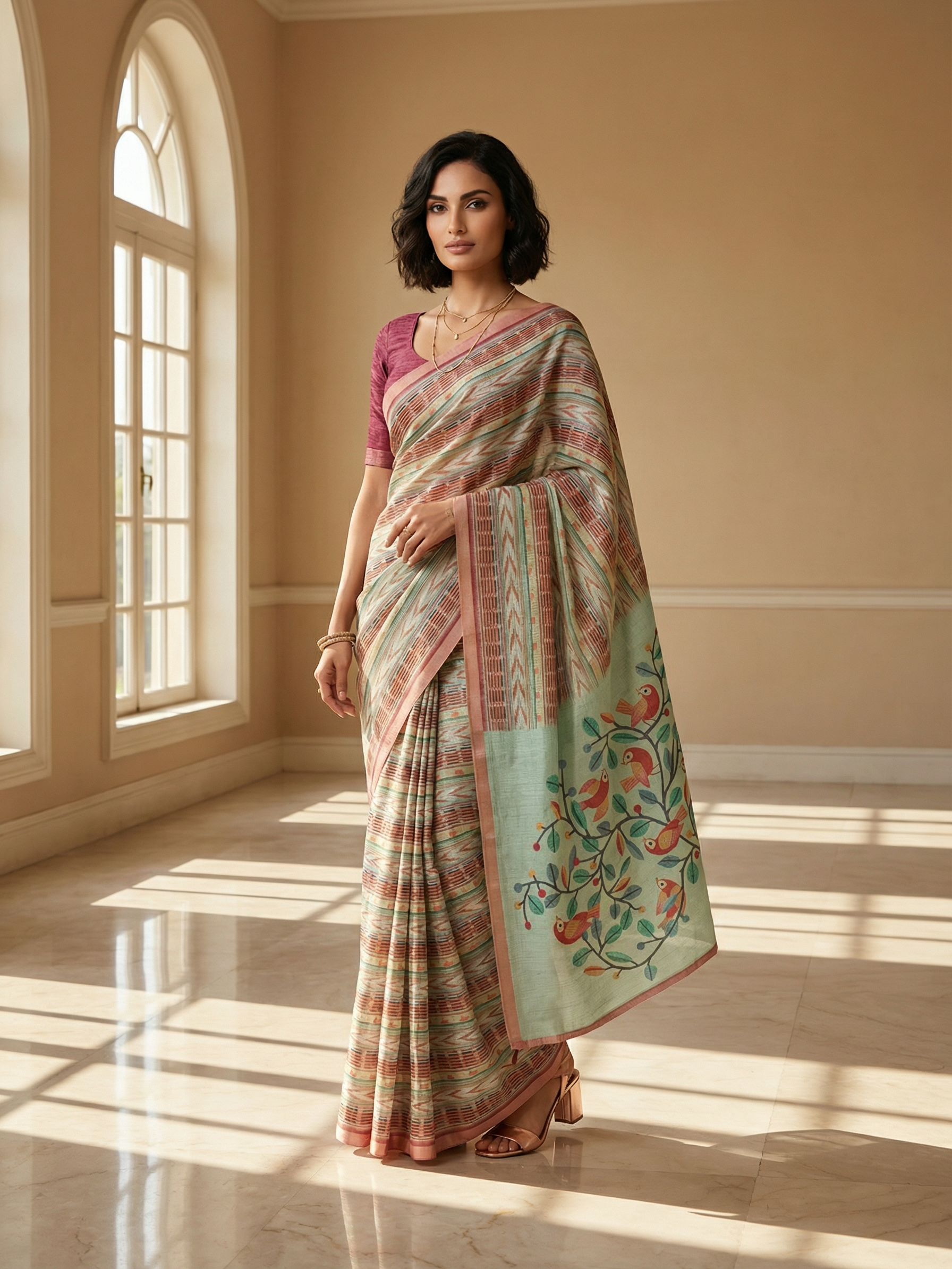 Shubha Ikkat Saree
