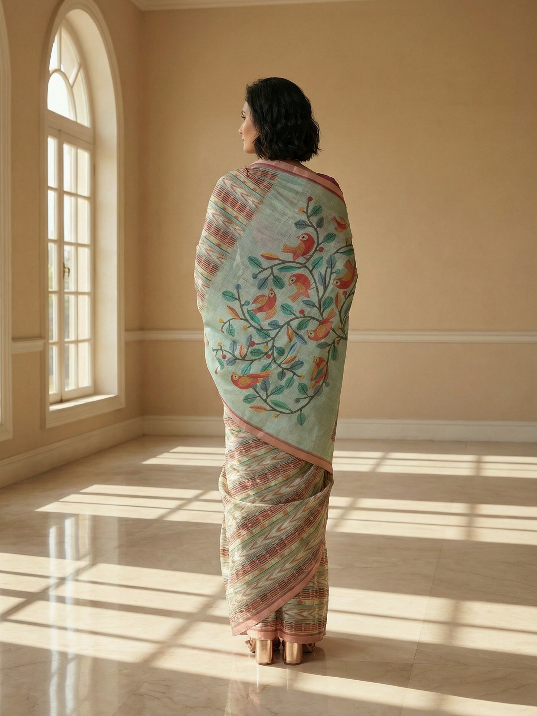 Shubha Ikkat Saree