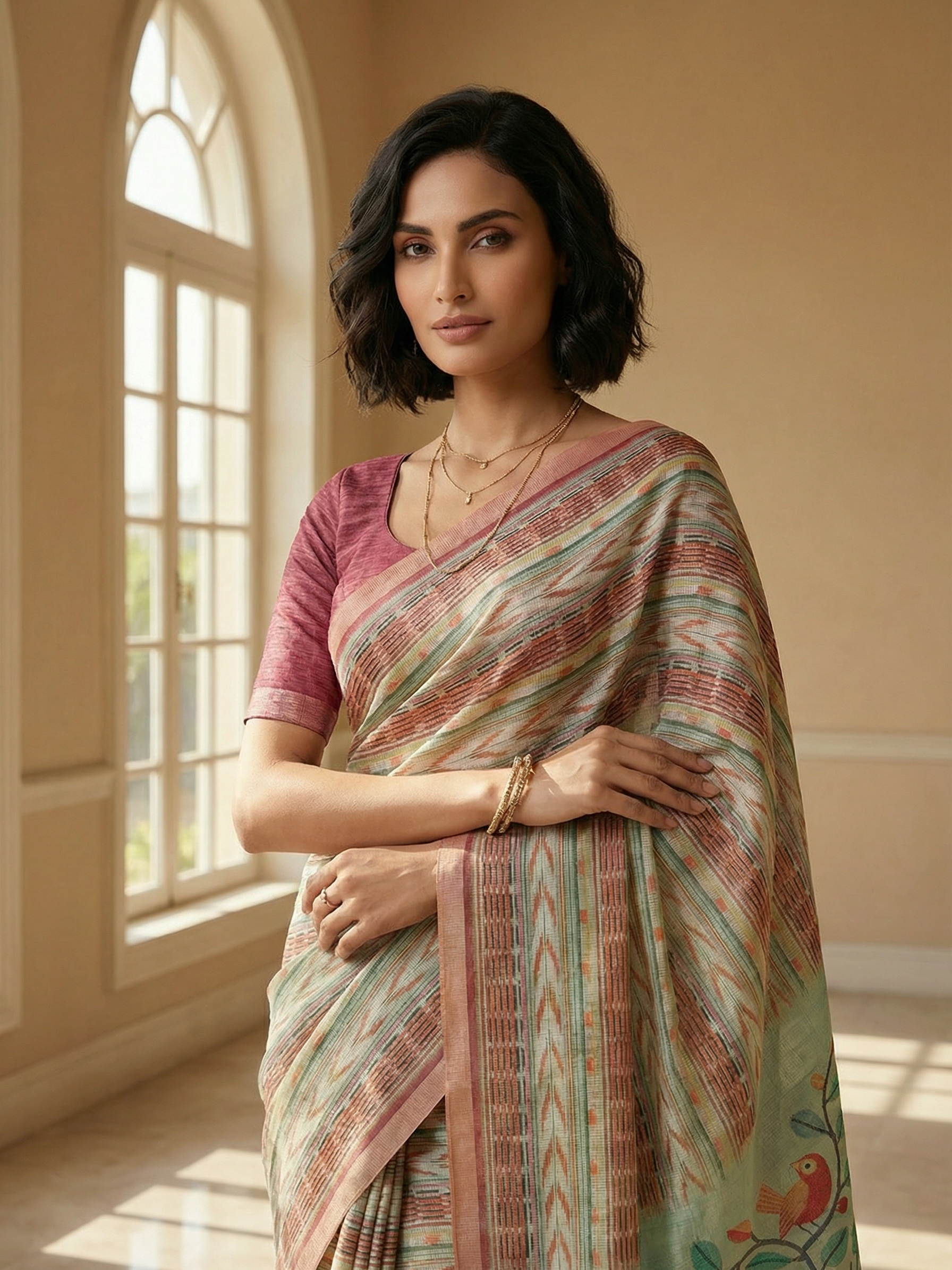 Shubha Ikkat Saree