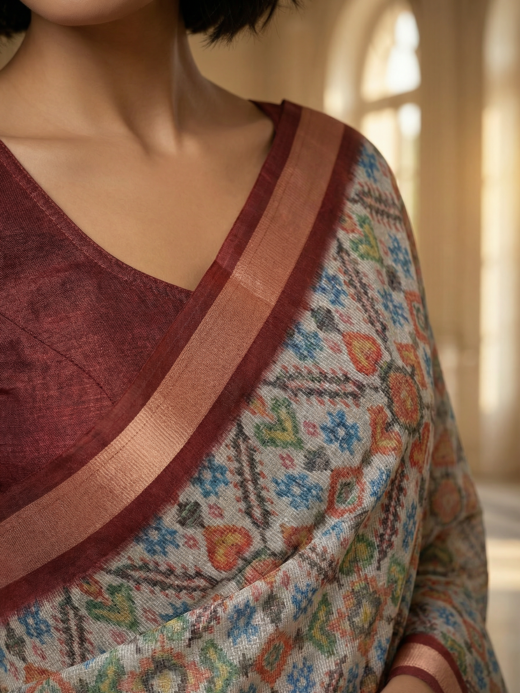 Sneha Peacock Saree