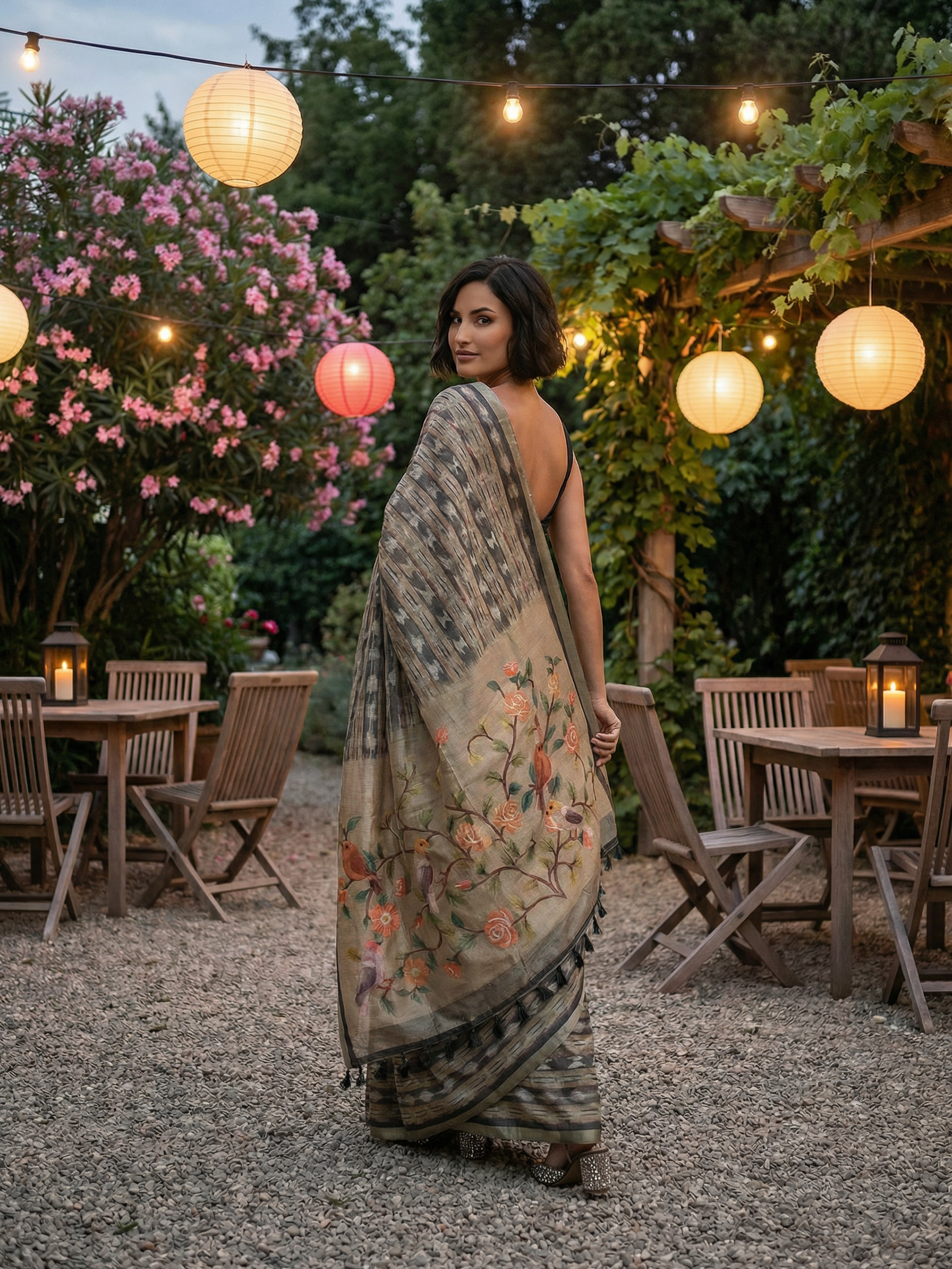 Janvi Ikkat Saree