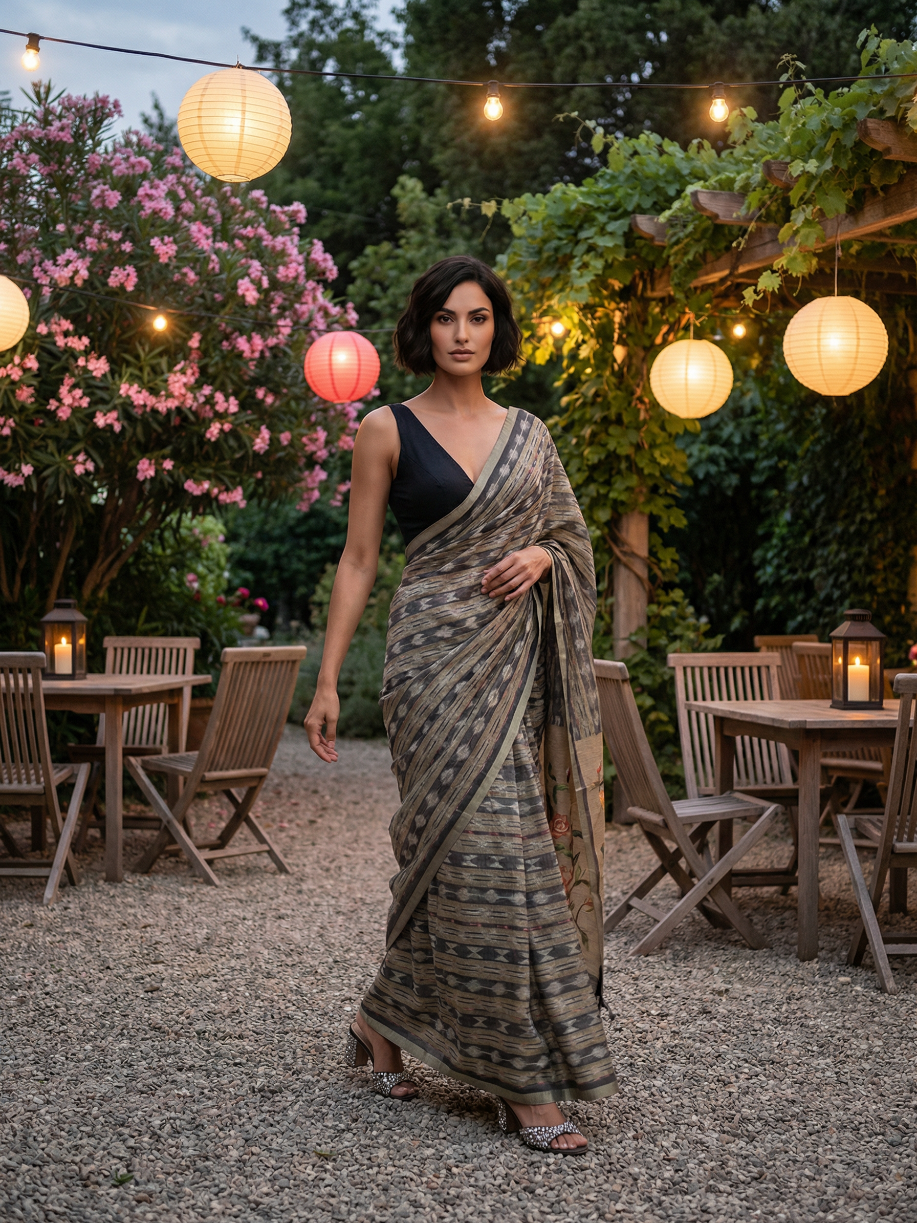 Janvi Ikkat Saree
