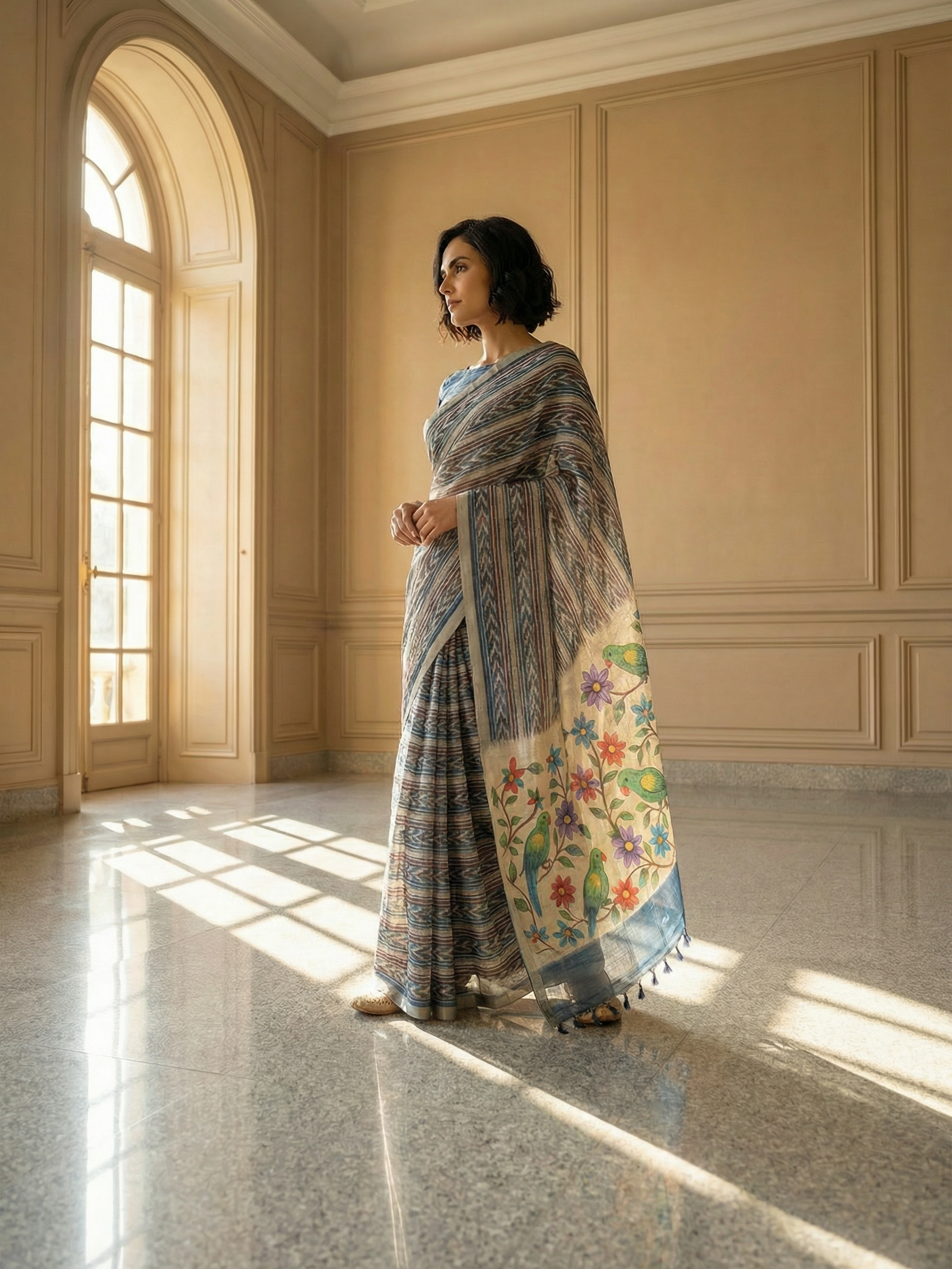Drishti Ikkat Saree