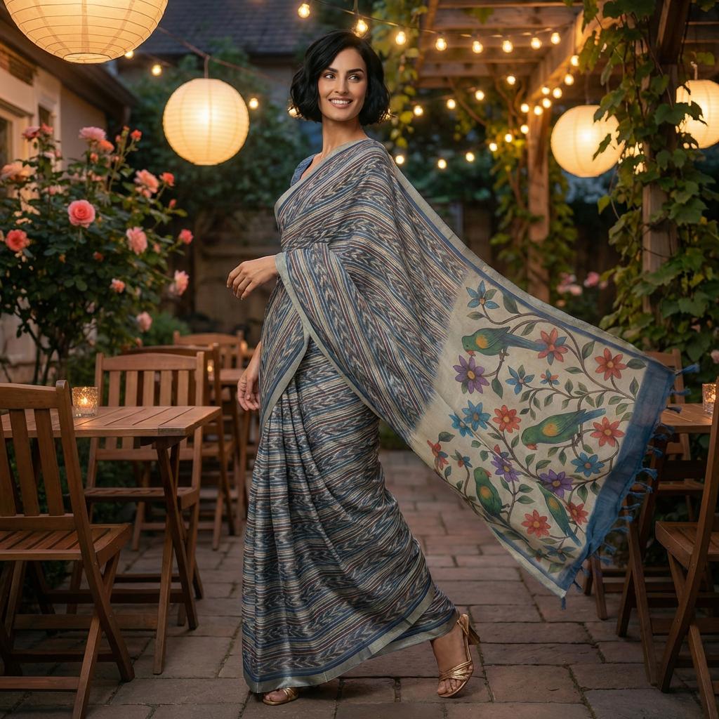 Drishti Ikkat Saree