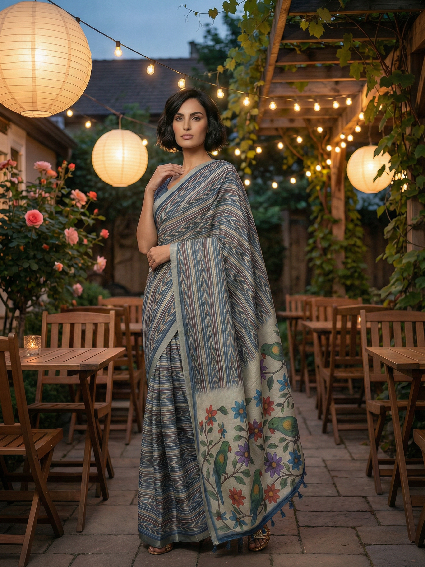 Drishti Ikkat Saree