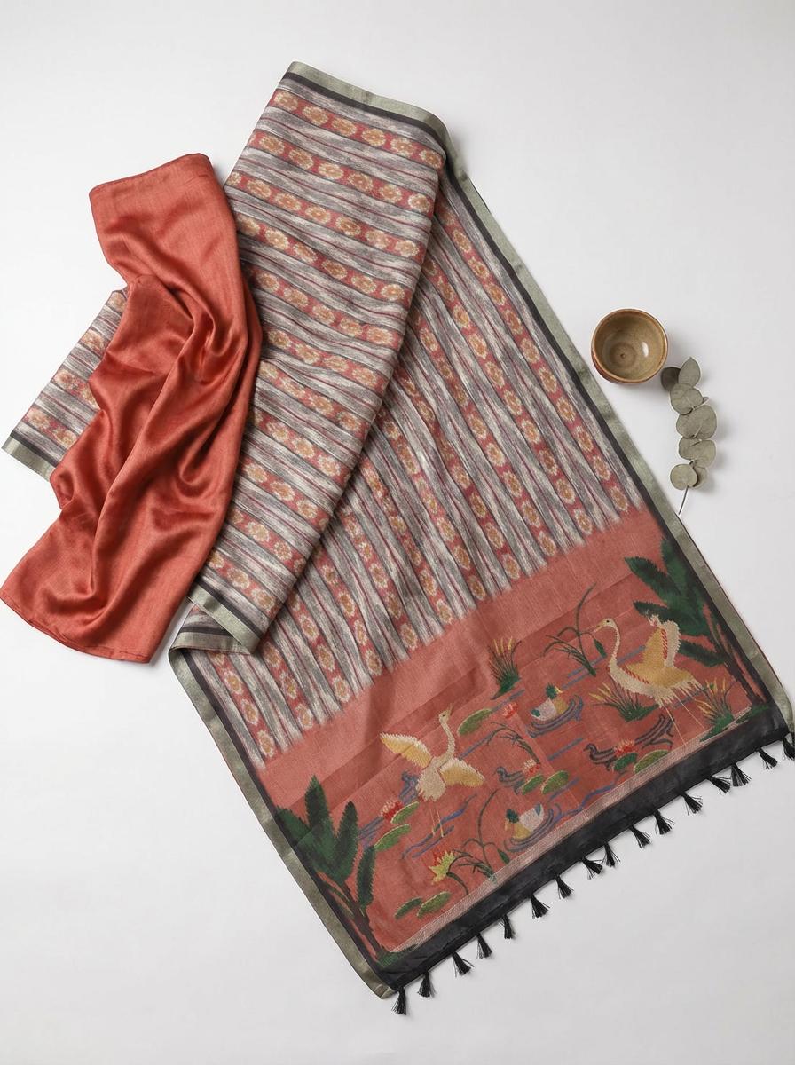 Kaira Red Saree