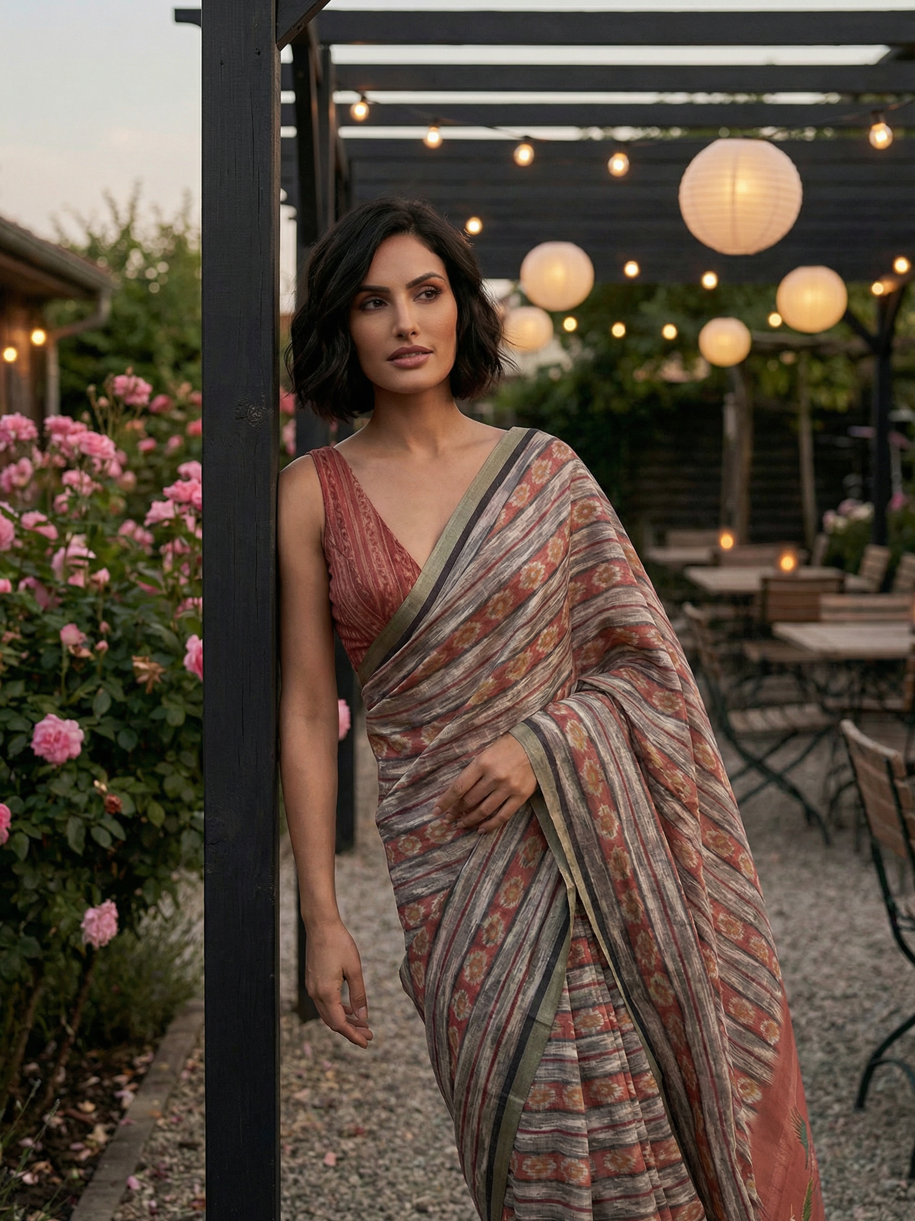 Kaira Red Saree