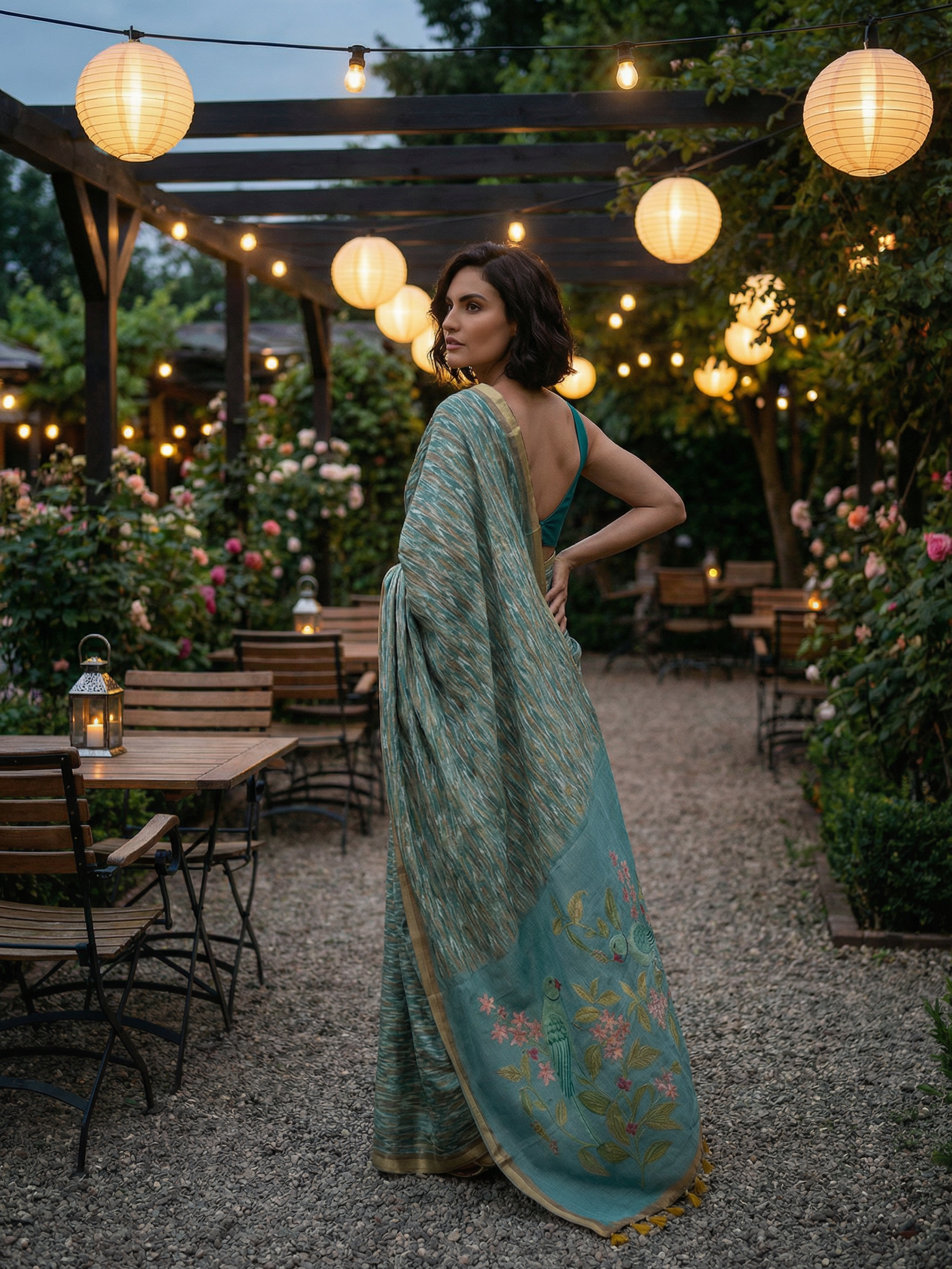 Birdy Ikkat Saree