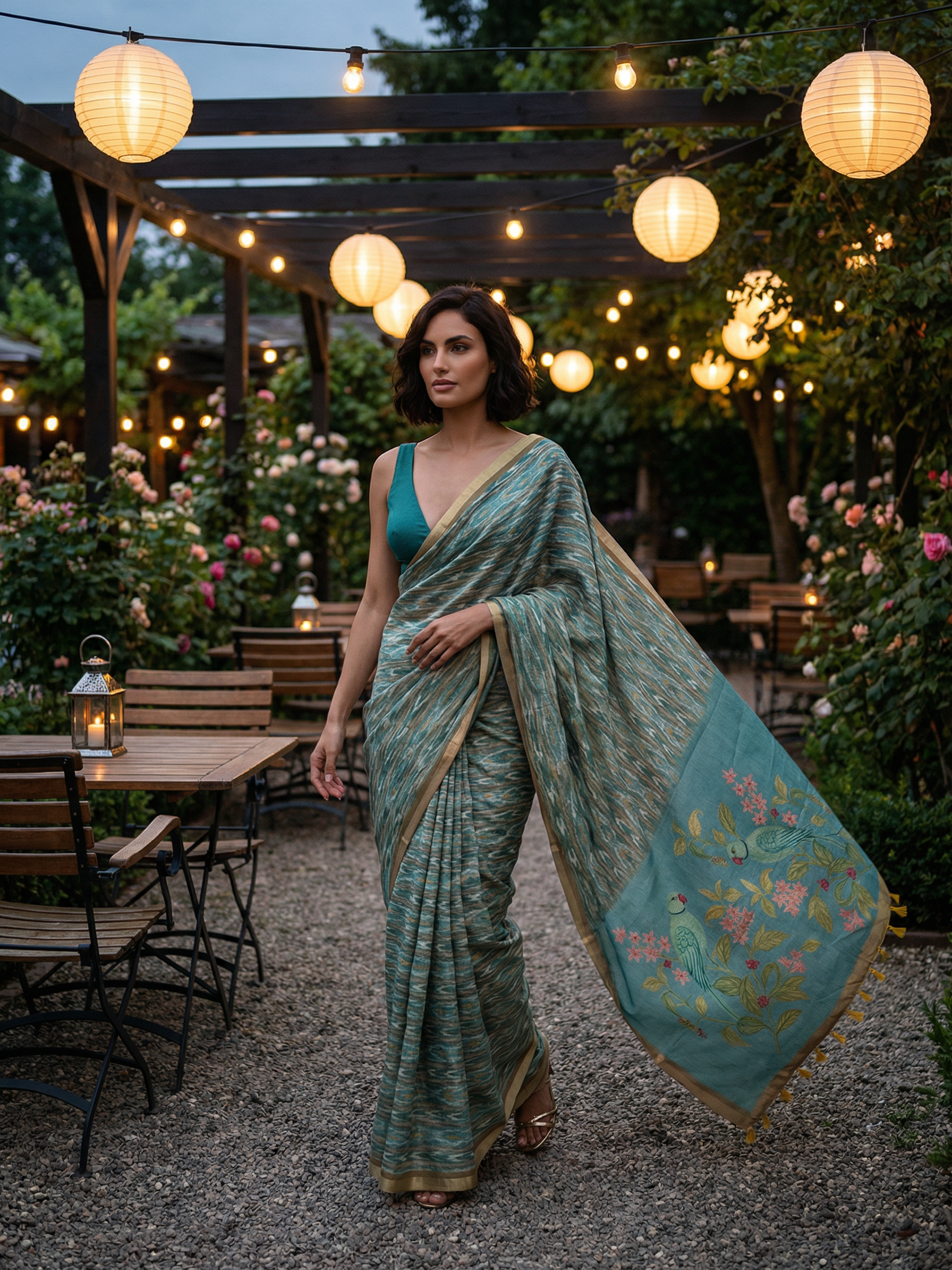 Birdy Ikkat Saree