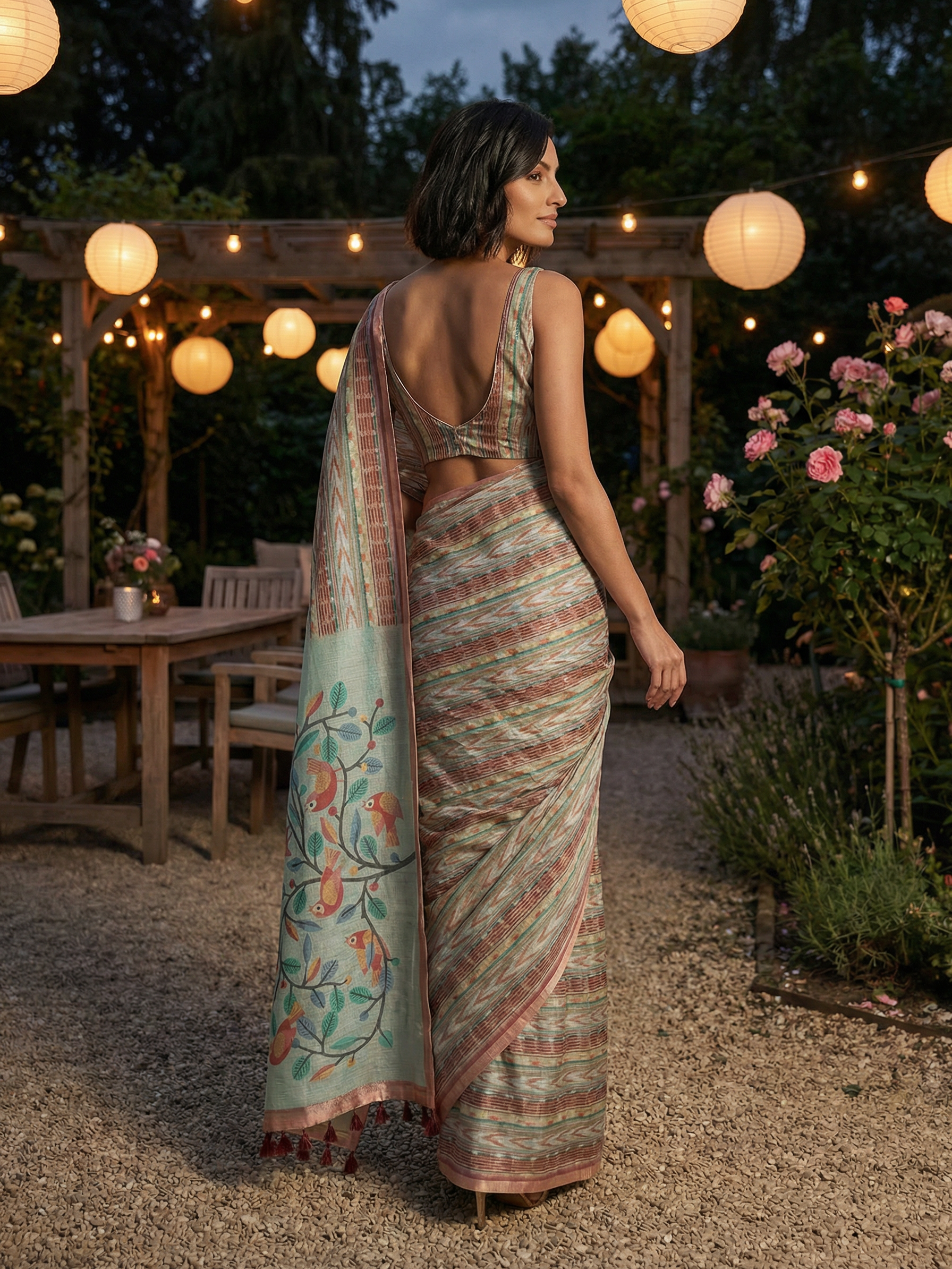 Shubha Ikkat Saree