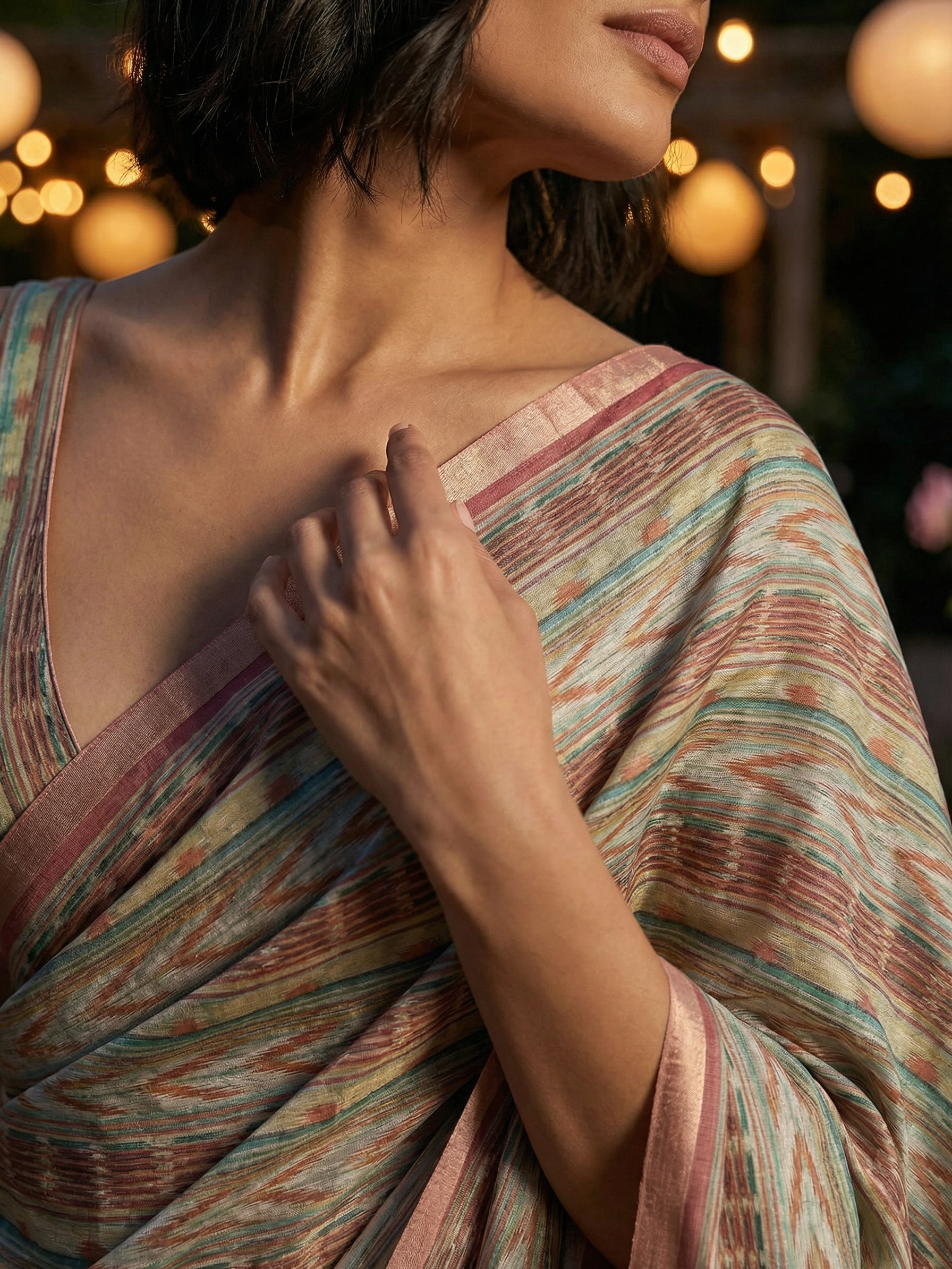 Shubha Ikkat Saree