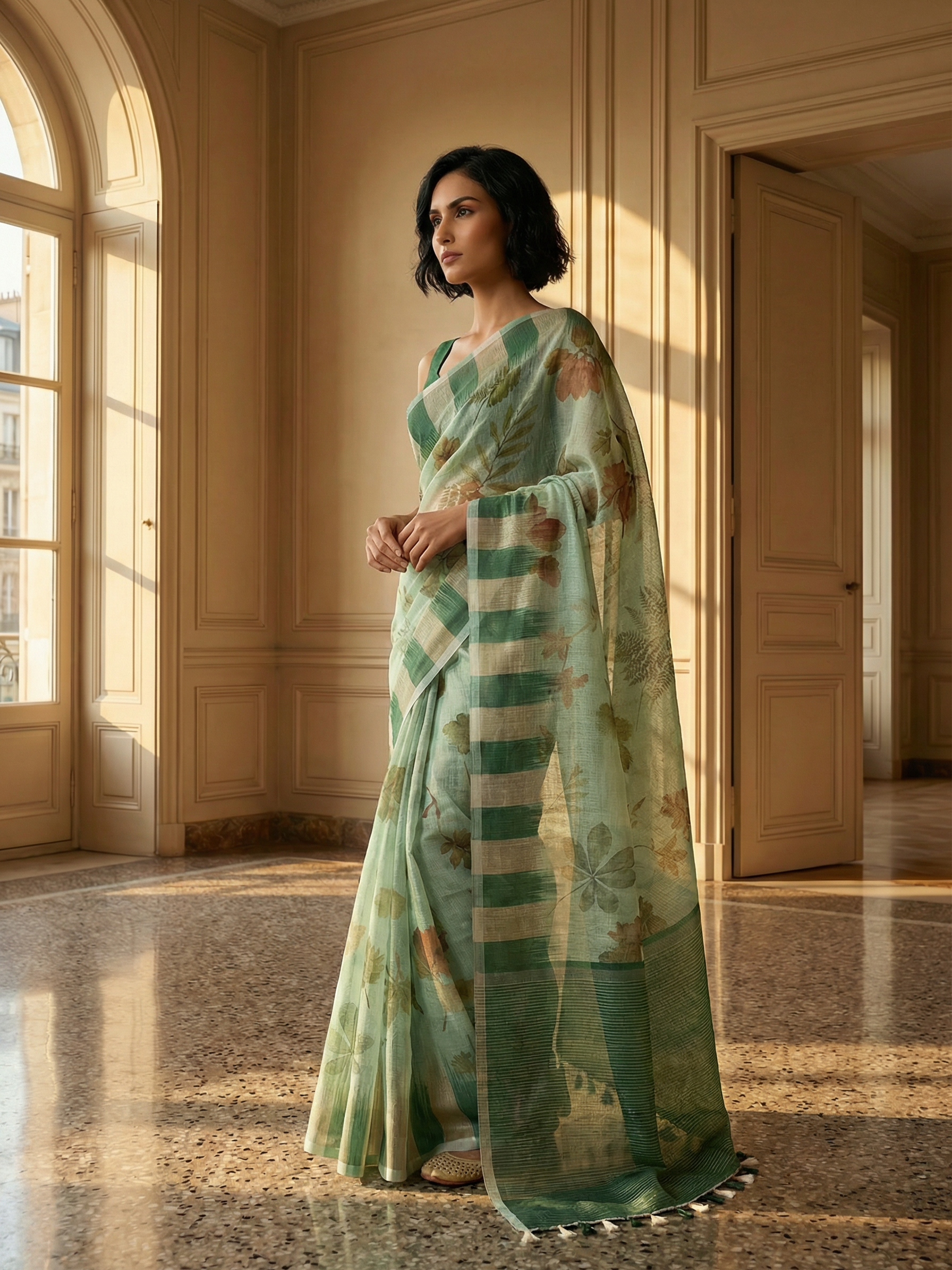 Misha Green Saree