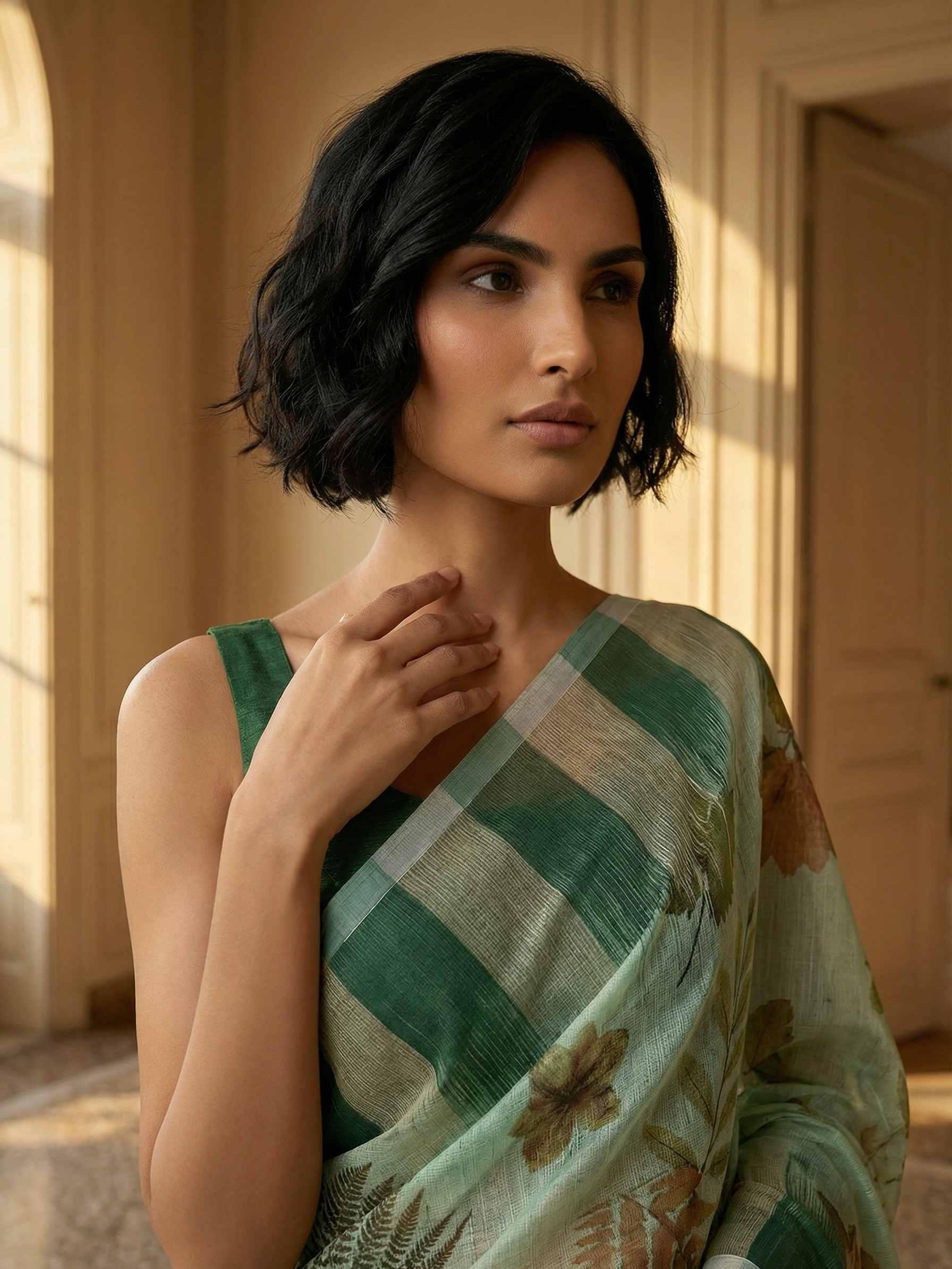 Misha Green Saree