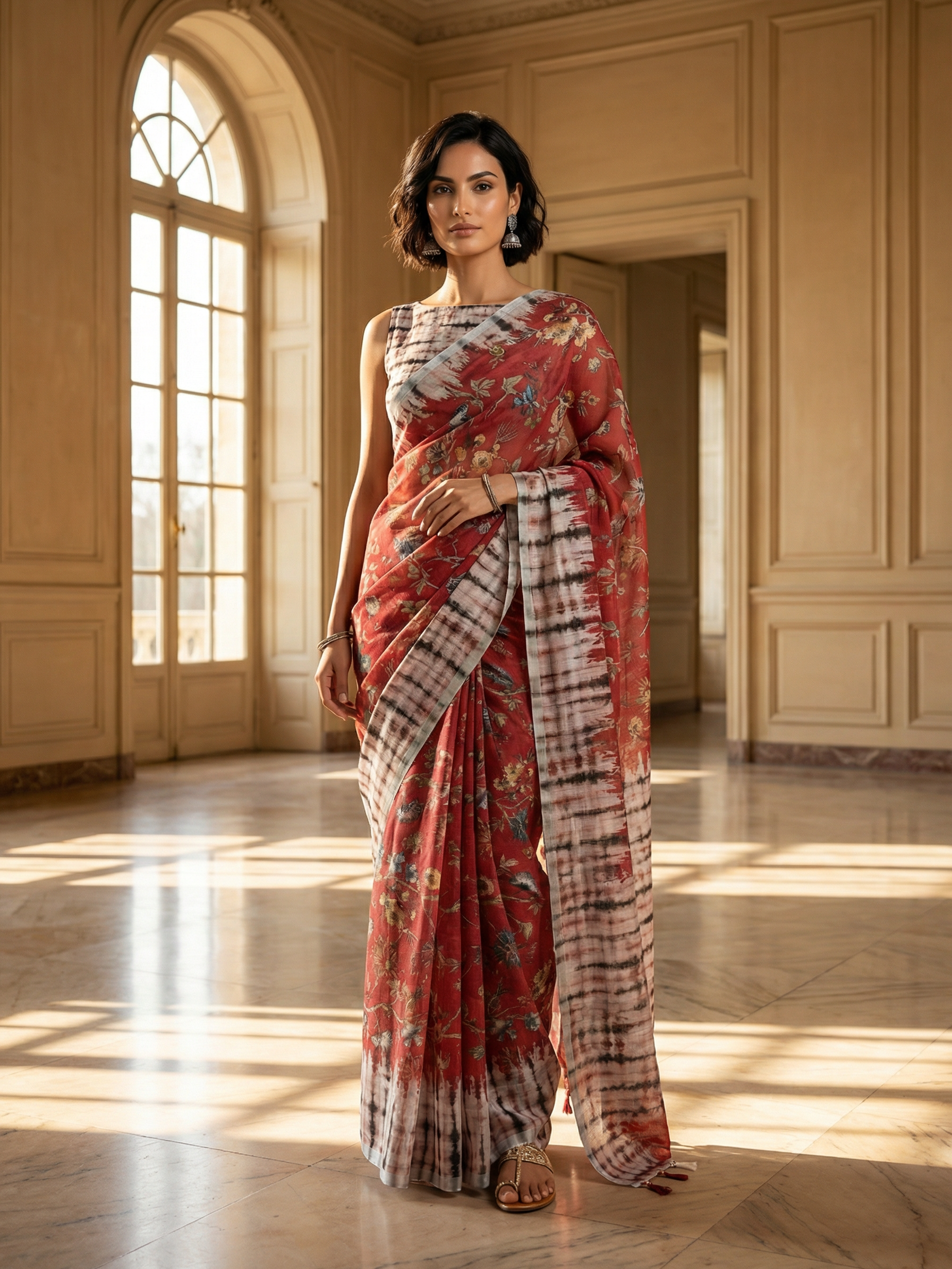 Harvi Red Saree