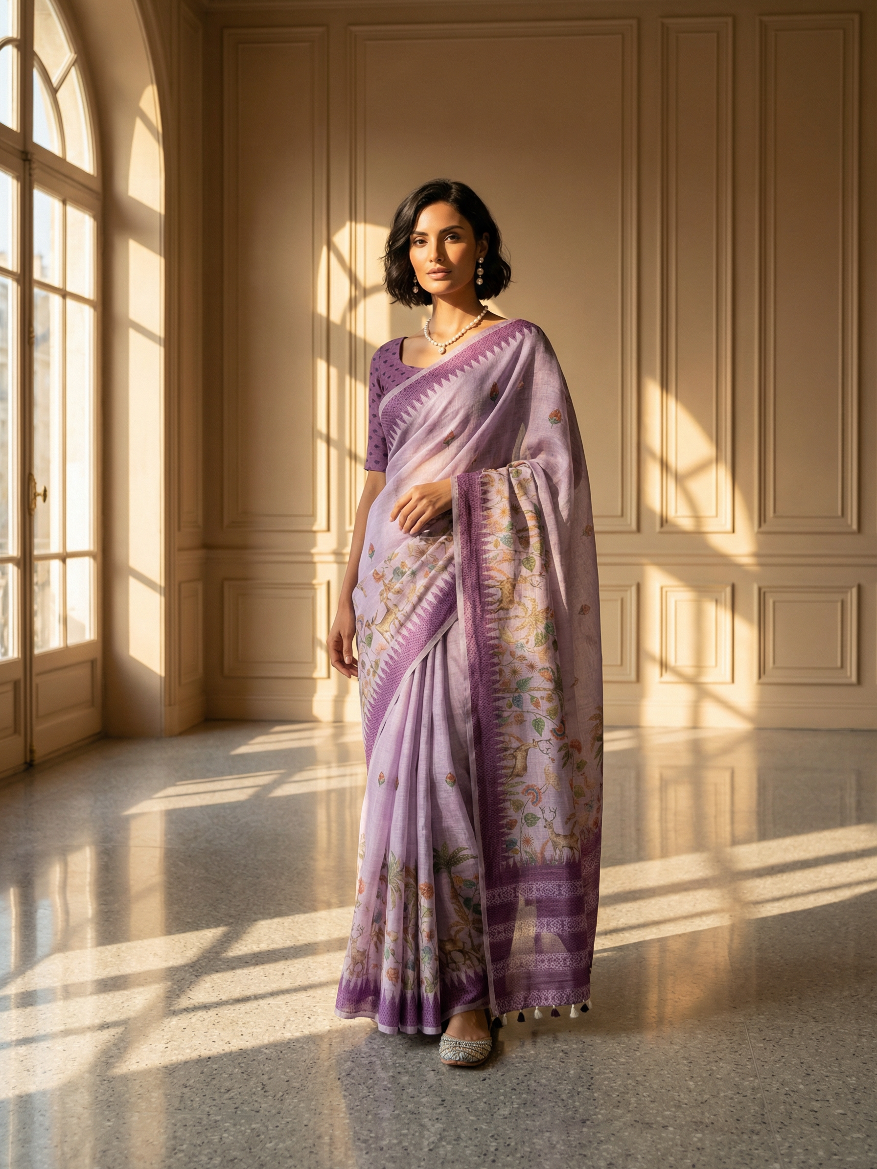 Purple Grace Saree