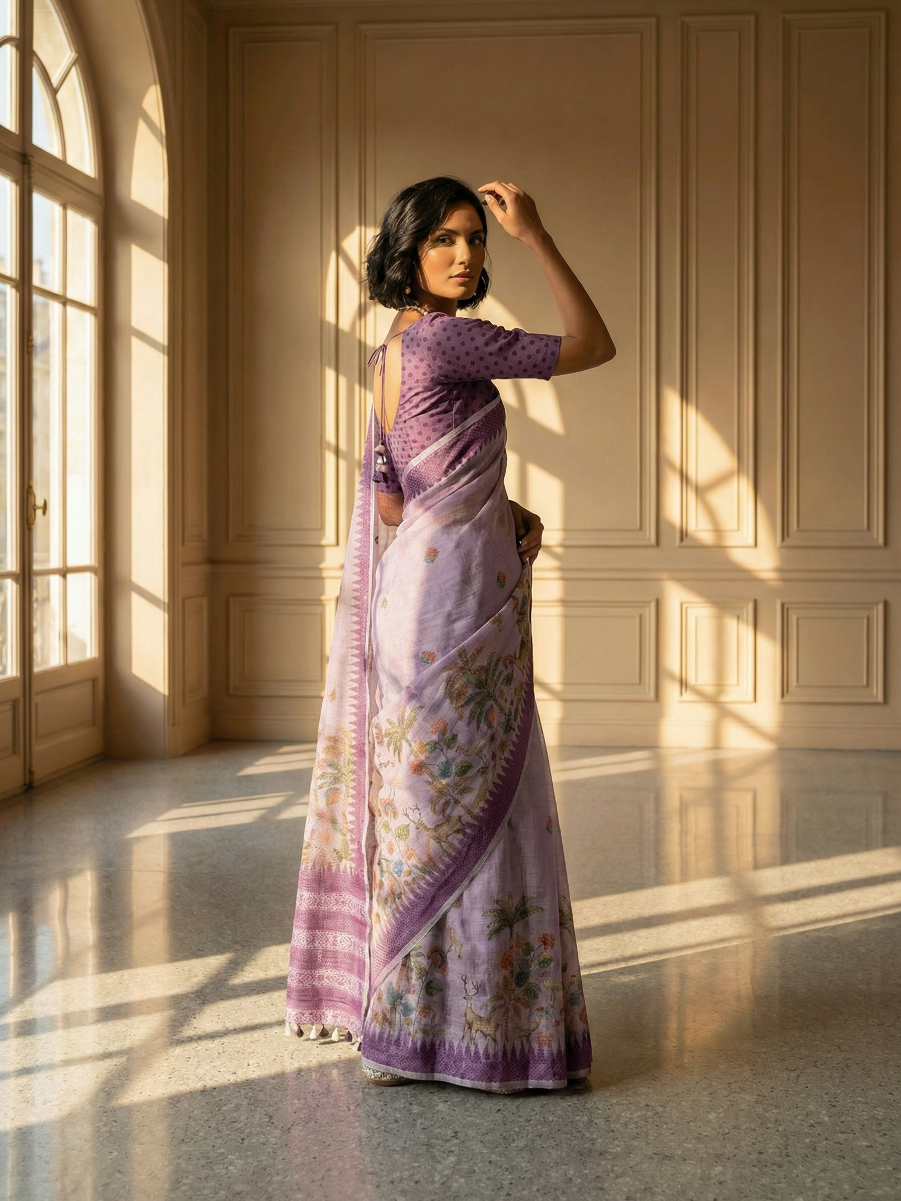 Purple Grace Saree