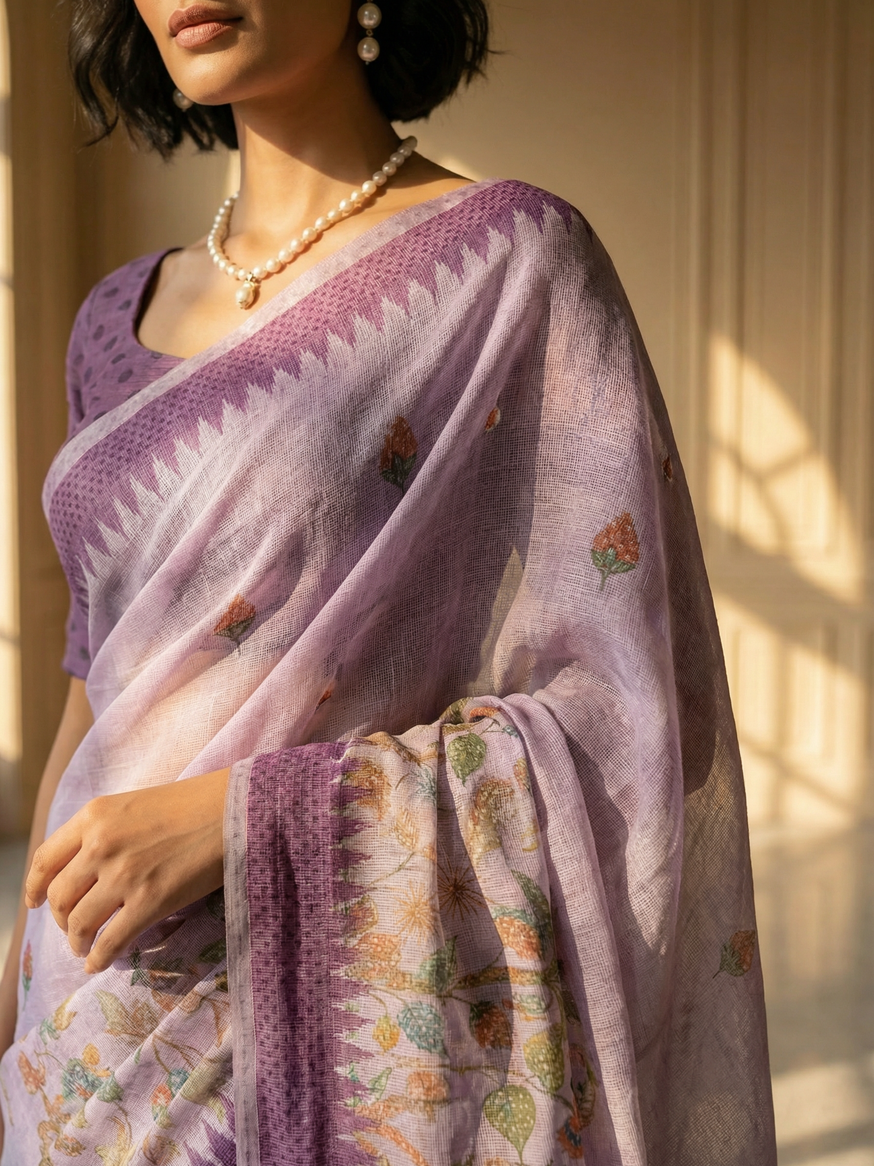 Purple Grace Saree
