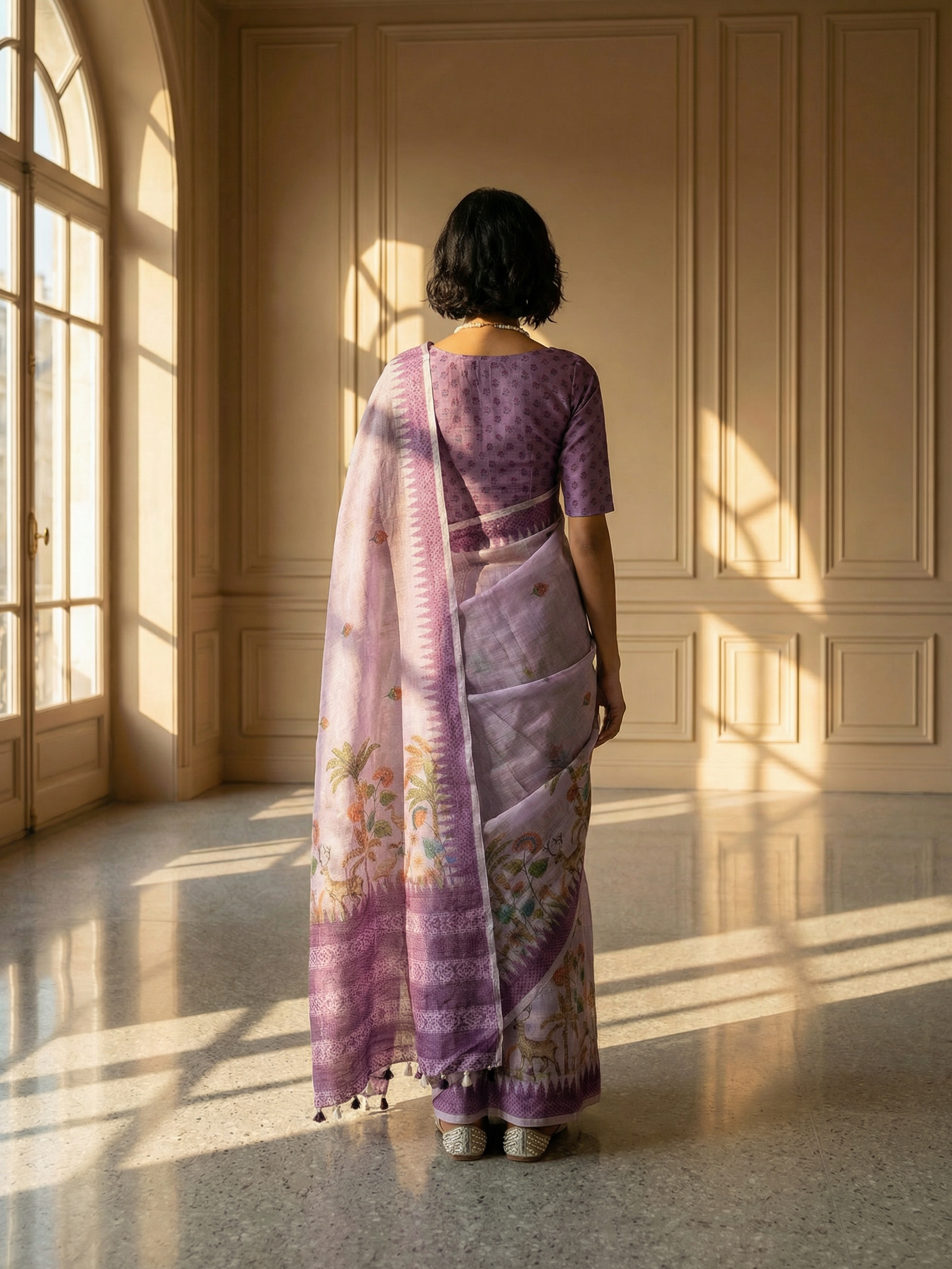 Purple Grace Saree