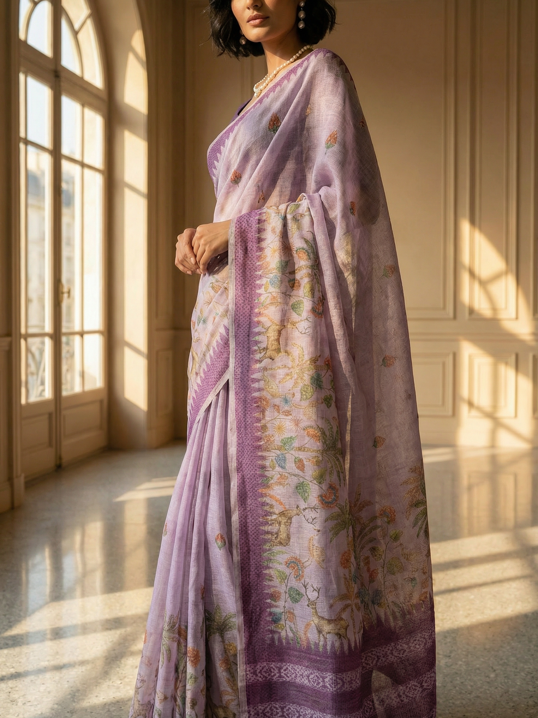 Purple Grace Saree