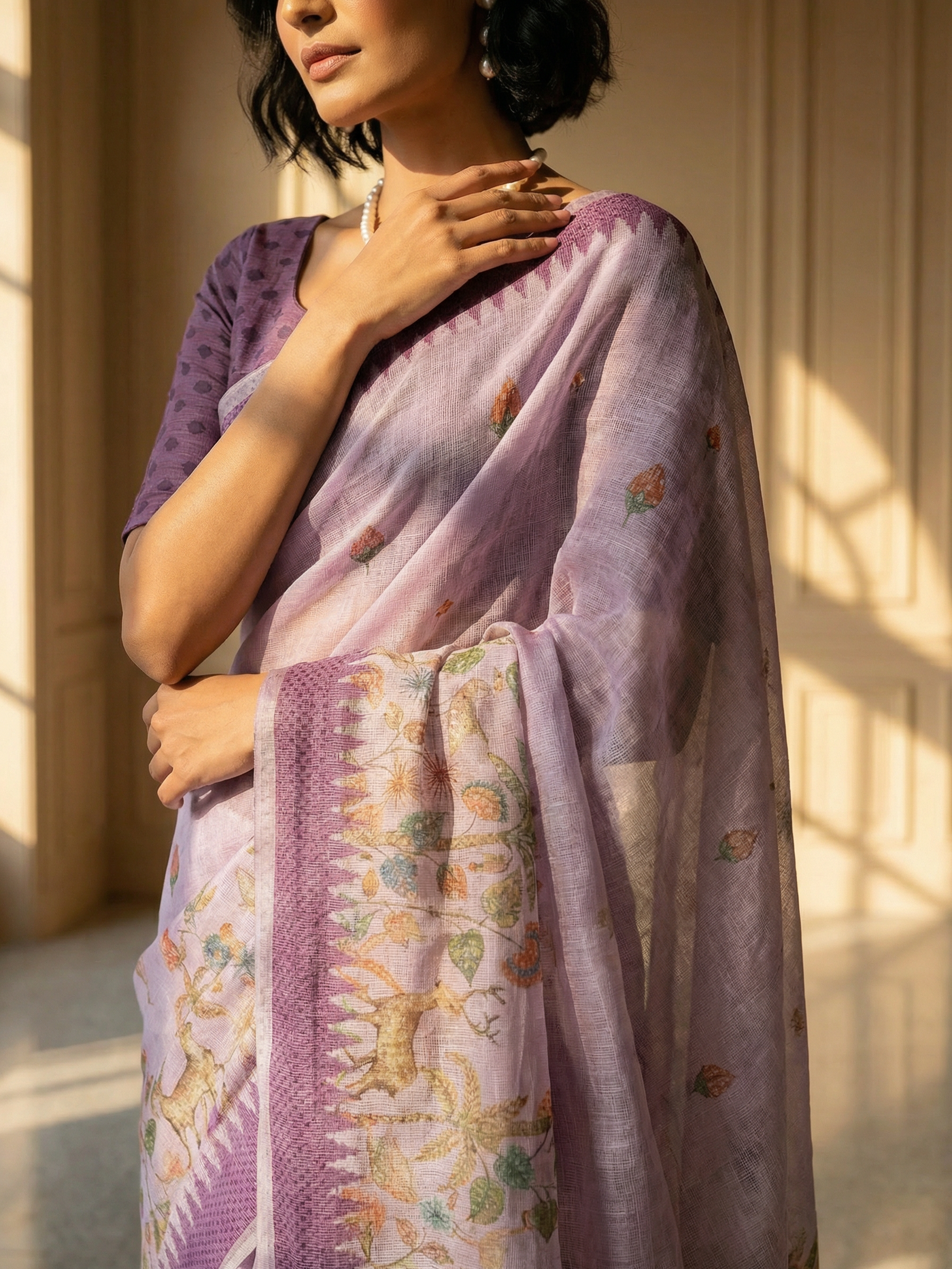 Purple Grace Saree